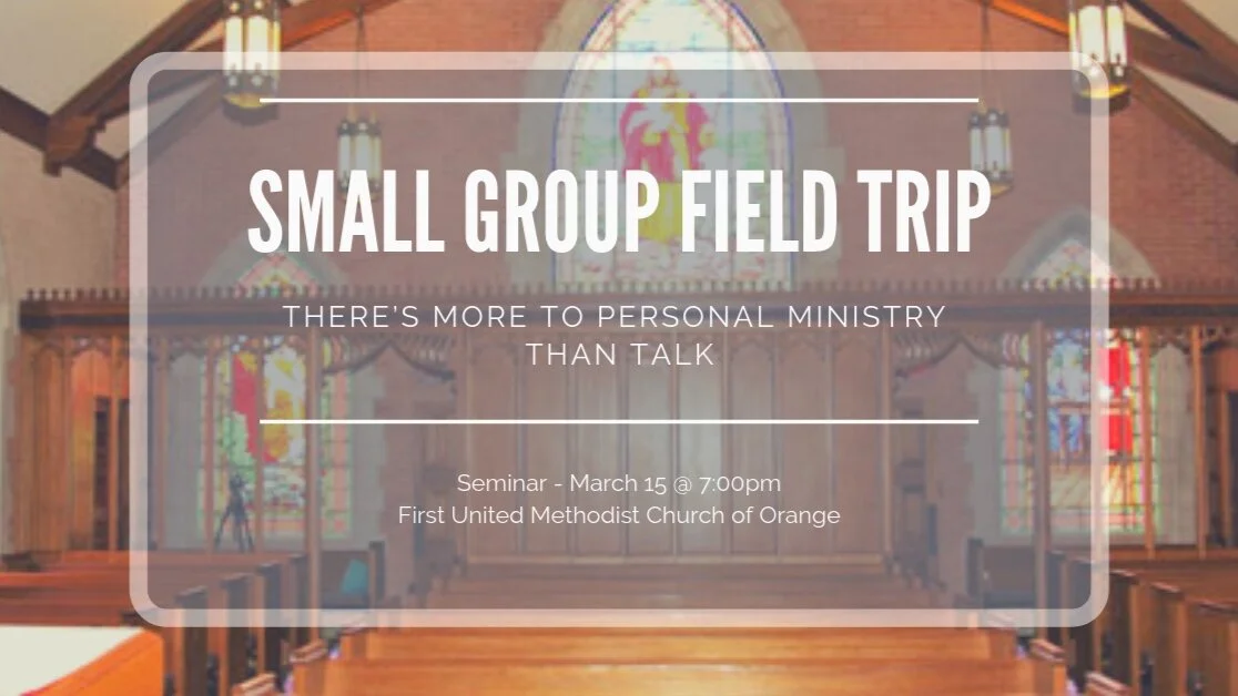 Our Small Groups Are Taking A Field Trip This Friday