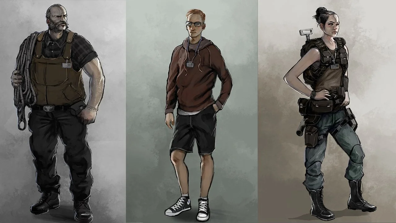 These 3 designs were originally made for the cancelled Primal Carnage: Genesis project before being re-used in Evolution.