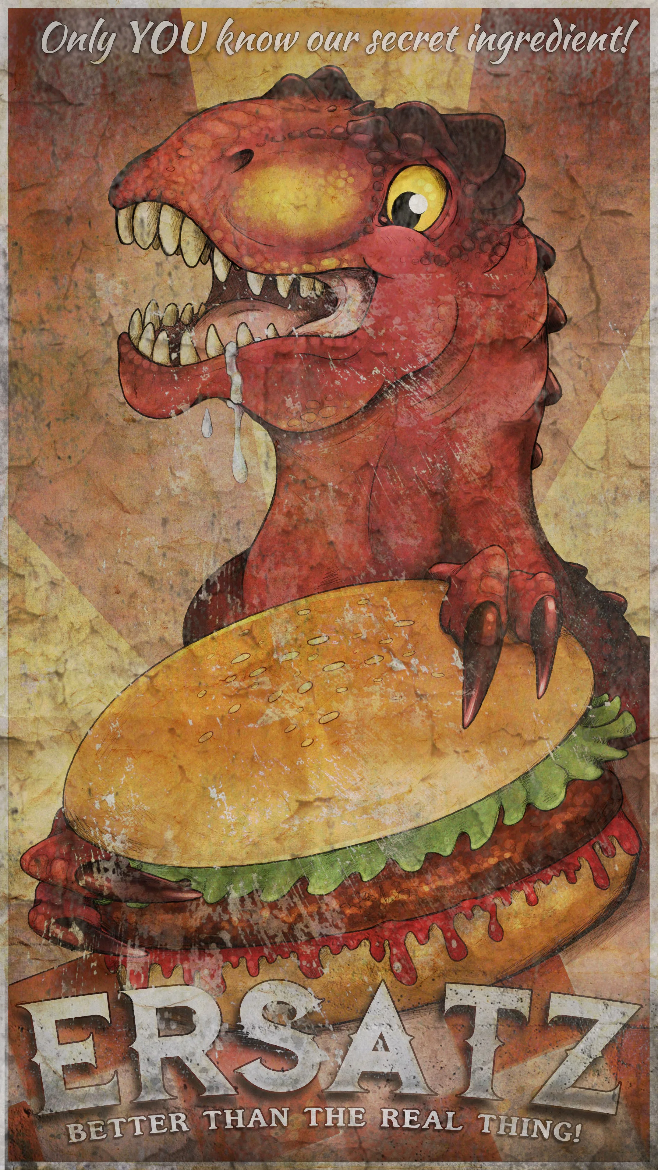 For a secretive corporation, Phoenix sure loves advertising to its employees. Don't eat dino meat!