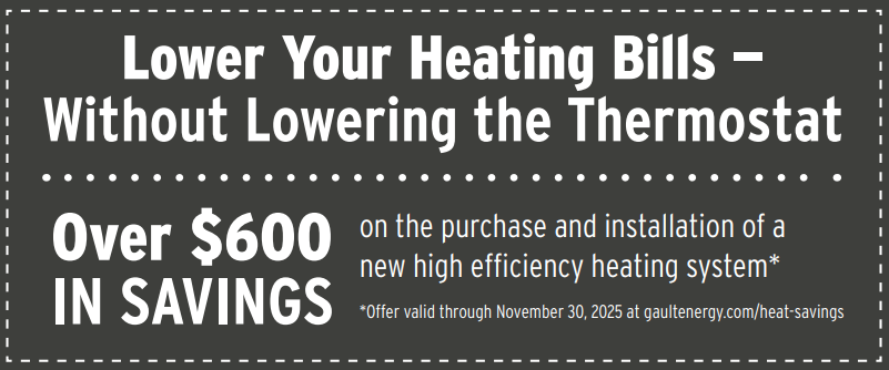 Heating Bills lowered with Gault Energy