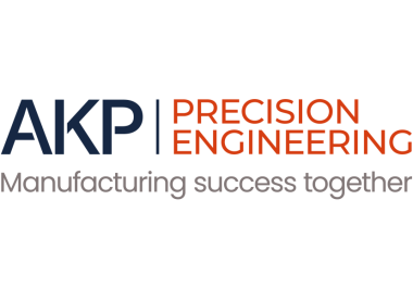 AKP Precision Engineering logo with slogan 'Manufacturing success together'