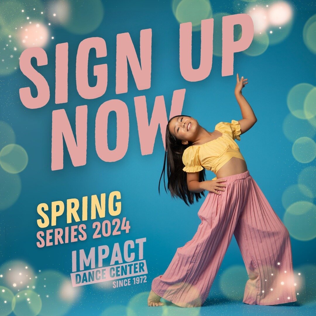 Put a spring in your step with Impact's 2024 Spring Series. Don't wait a moment longer, we are one week away from spring 2024 Sunday Fundays!⁠
&harr;️Swipe to see all the goodies we have in store for you.⁠
⁠
🖥️Enroll on your studio account or contac