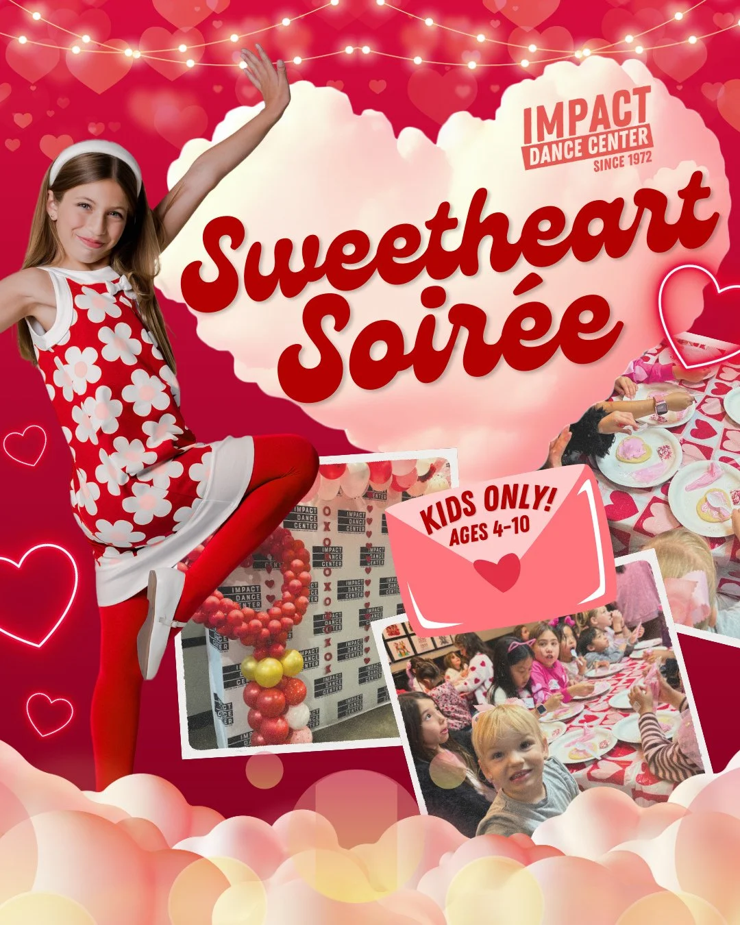 Parents, this one&rsquo;s for you 💌⁠
⁠
Drop off your dancer and enjoy a kid-free Valentine&rsquo;s night while we host the ultimate Sweetheart Soir&eacute;e &ndash; Kids Only!⁠
⁠
✨ Dancing⁠
🍕 Pizza party⁠
🎬 Movie night⁠
📸 Photo booth⁠
💖 Ages 4&n