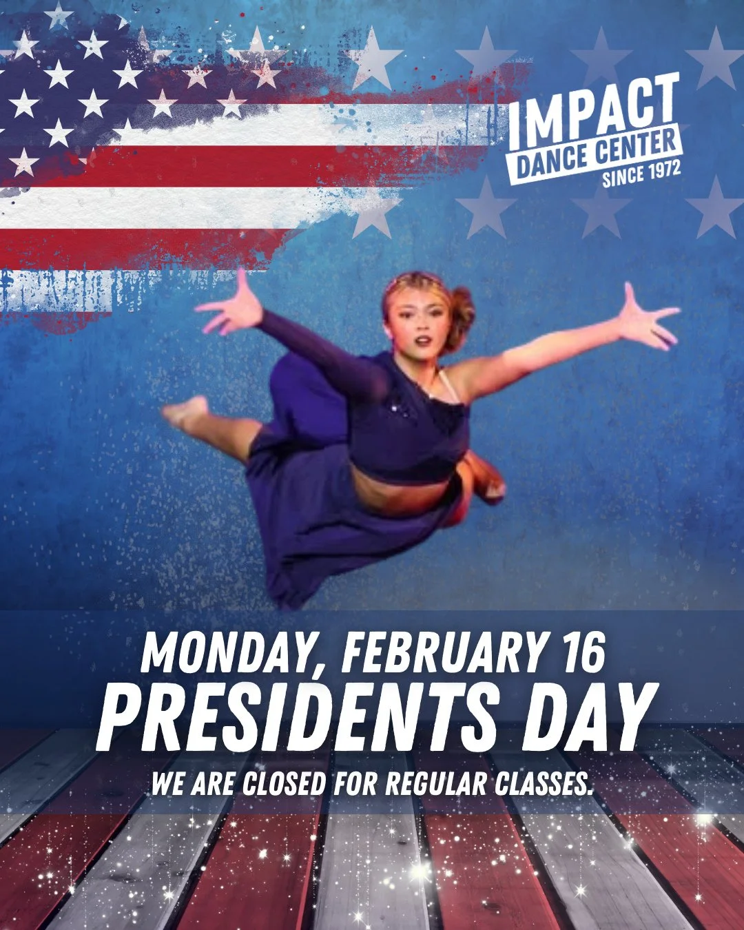 🇺🇸 We are closed today in observance of Presidents Day. 🇺🇸⁠
⁠
Monday dancers can schedule a makeup class through March 16. Stop by the front desk or visit our online Help Desk (#linkinbio) and we&rsquo;ll be happy to assist.⁠
⁠
So grateful for ou