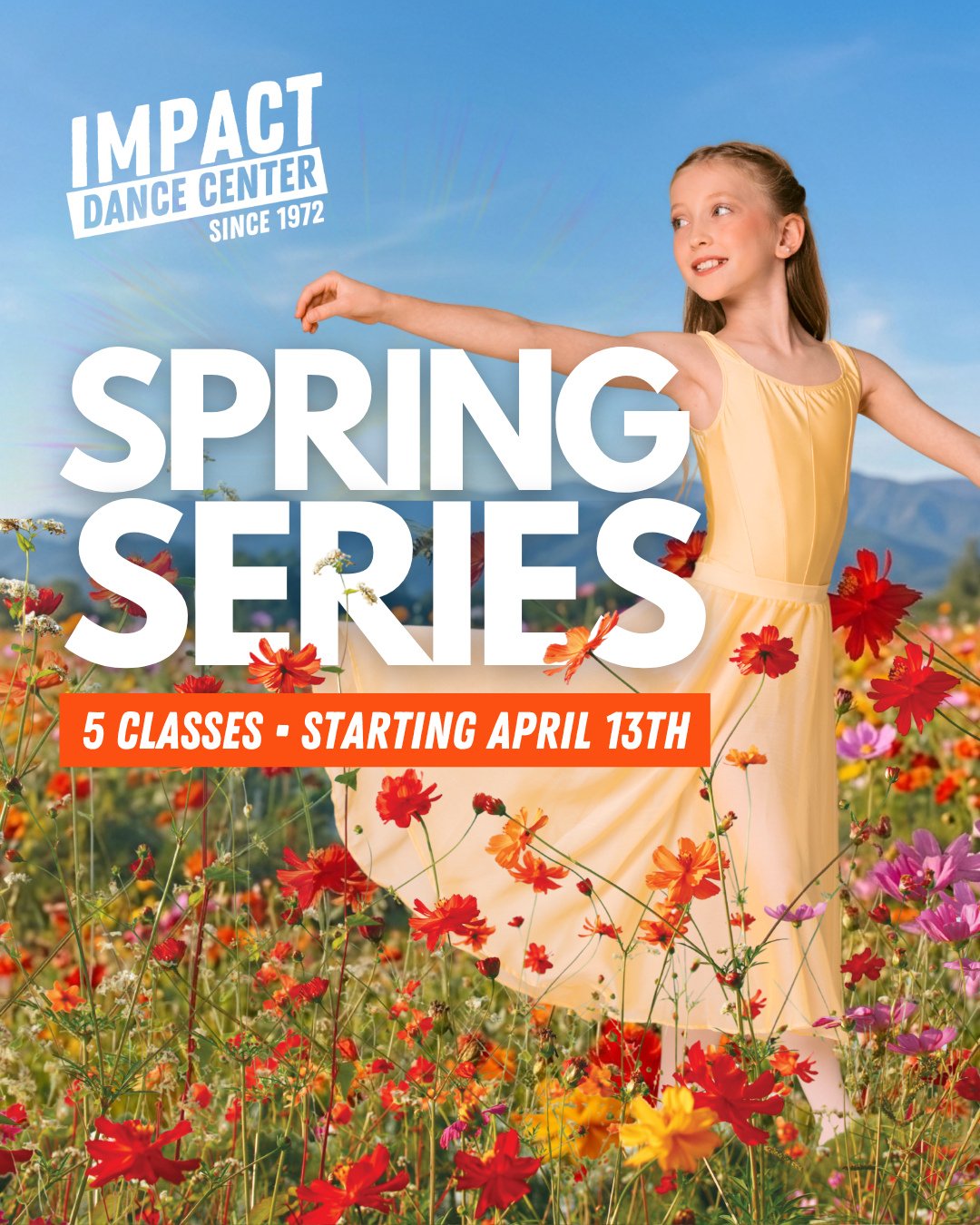 🌸 SPRING INTO DANCE WITH US! 🌸⁠
⁠
Looking for the perfect way to try dance? Our Spring Series is here!⁠
Designed for new and beginner dancers (ages 2&ndash;10), this short-term program is a fun, low-pressure way to get started. No experience needed