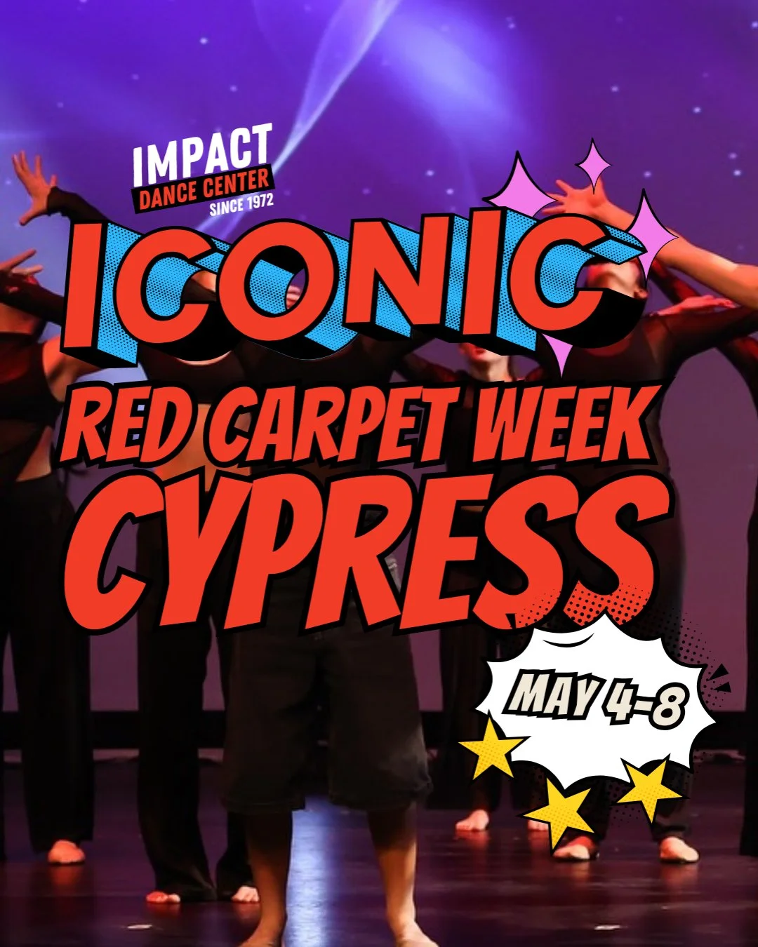 Lights, camera&hellip; Cypress, you&rsquo;re up first. ❤️✨⁠
⁠
Red Carpet Week starts tomorrow (May 4&ndash;8) and we&rsquo;re stepping into full performance mode for Recital 2026: Iconic &ndash; Legends in the Making.⁠
⁠
Costumes on. Hair slicked. En
