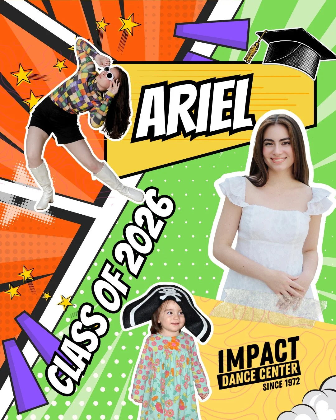✨🎓 ALL ABOUT ARIEL 🎓✨⁠
It&rsquo;s hard to even put into words how much Ariel has poured into our dance community over the years 💫👏 From representing Team USA in Prague and Dresden 🌍🇺🇸 to being part of Reverb Tap Company, training at OCSA in Co