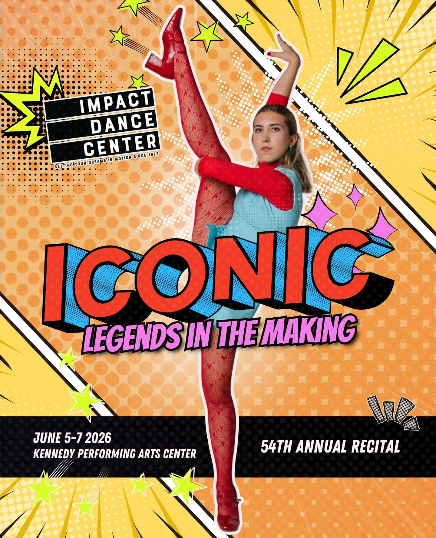 The moment you've all been waiting for is finally HERE. ⚡✨⁠Recital 2026 kicks off NOW and our Impact Icons are ready to light up the stage. This weekend is all about the incredible people at the center of it all &mdash; our dancers! YOU are the reaso