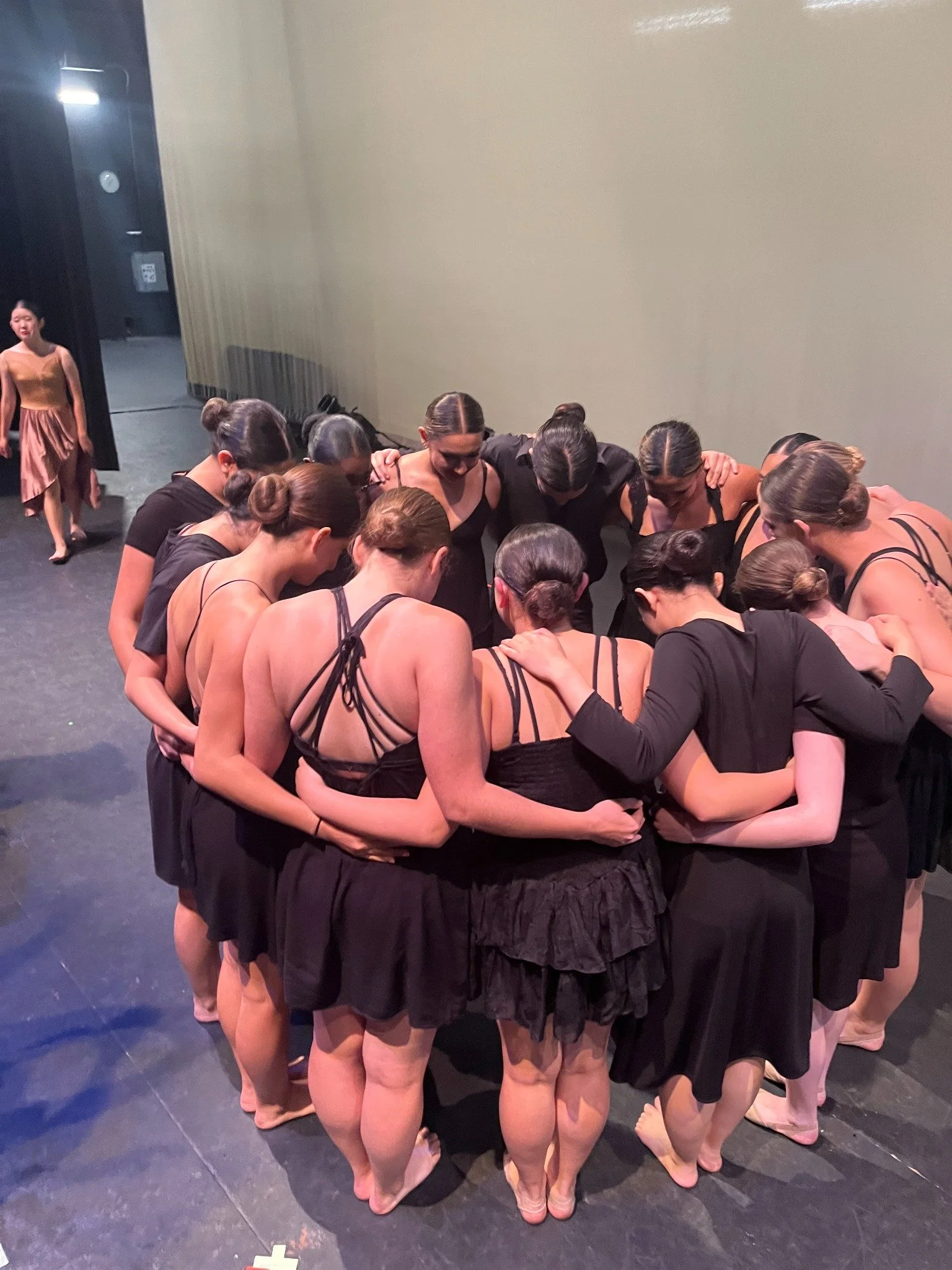 The backstage huddle. You know the feeling.