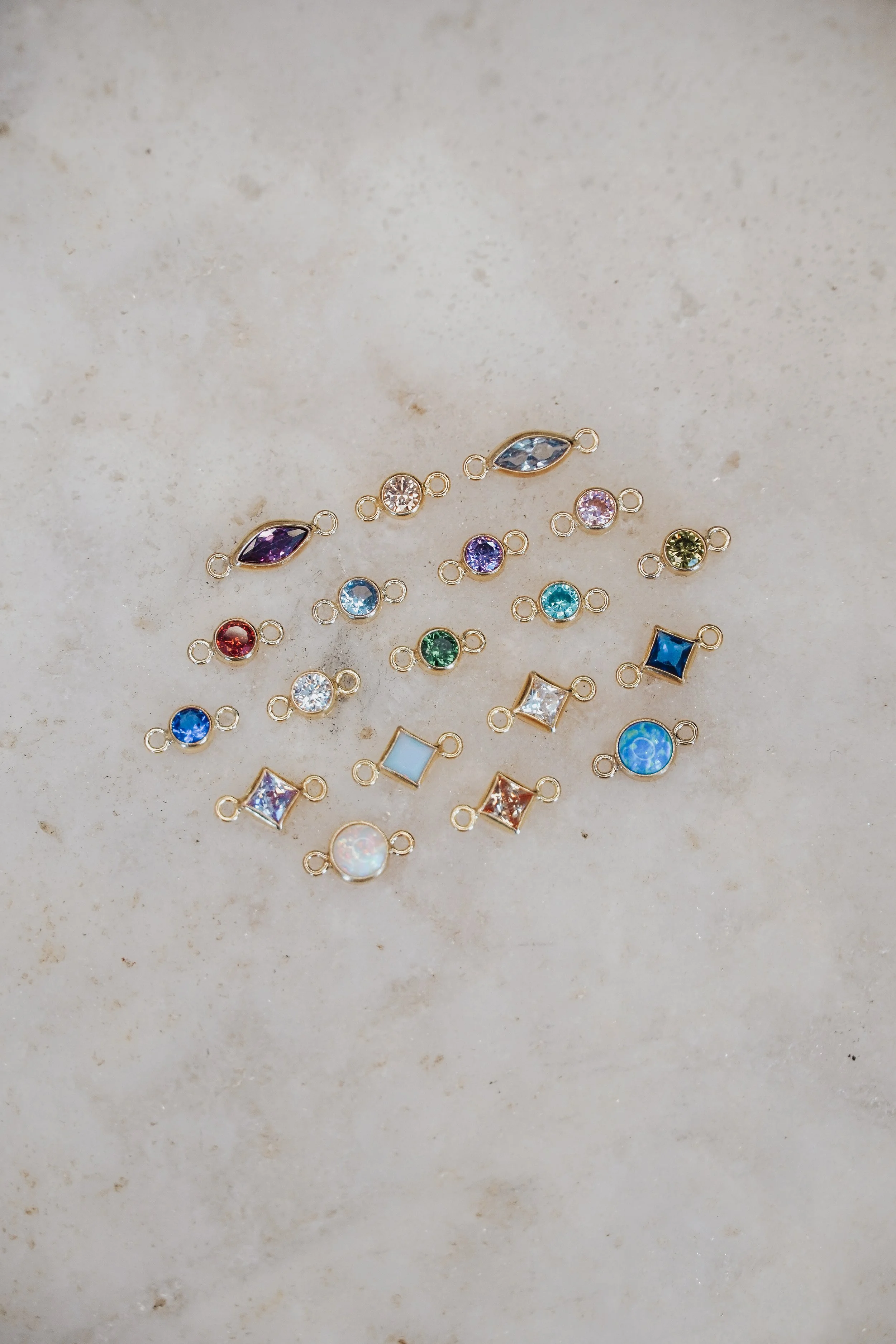 Birthstone connectors