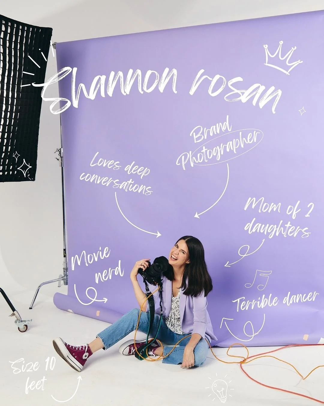 It meeee! I’m here for the connection,  long chats about what means the most to you, running a business and being a mom (hint: its beautiful chaos), dancing with you at your brand shoot, downtime with movies and ice cream.
Big Hugs💕☺️📸
-fam