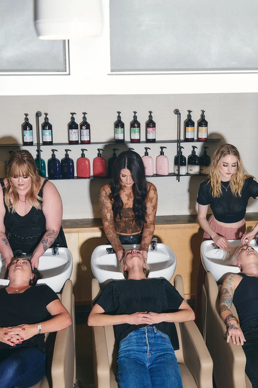 napa hair salon branding shoot