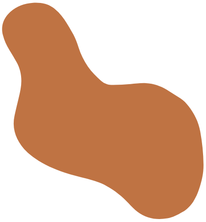Abstract brown shape on a transparent background