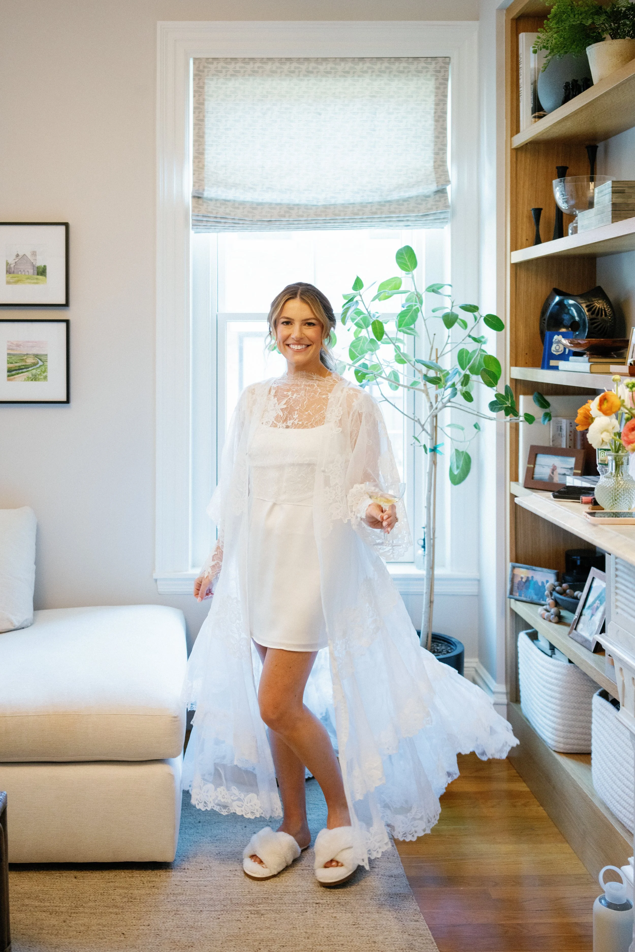 Bridal/Anniversary Robe- Sheer Long Three Tier — Sew Grace Inspired