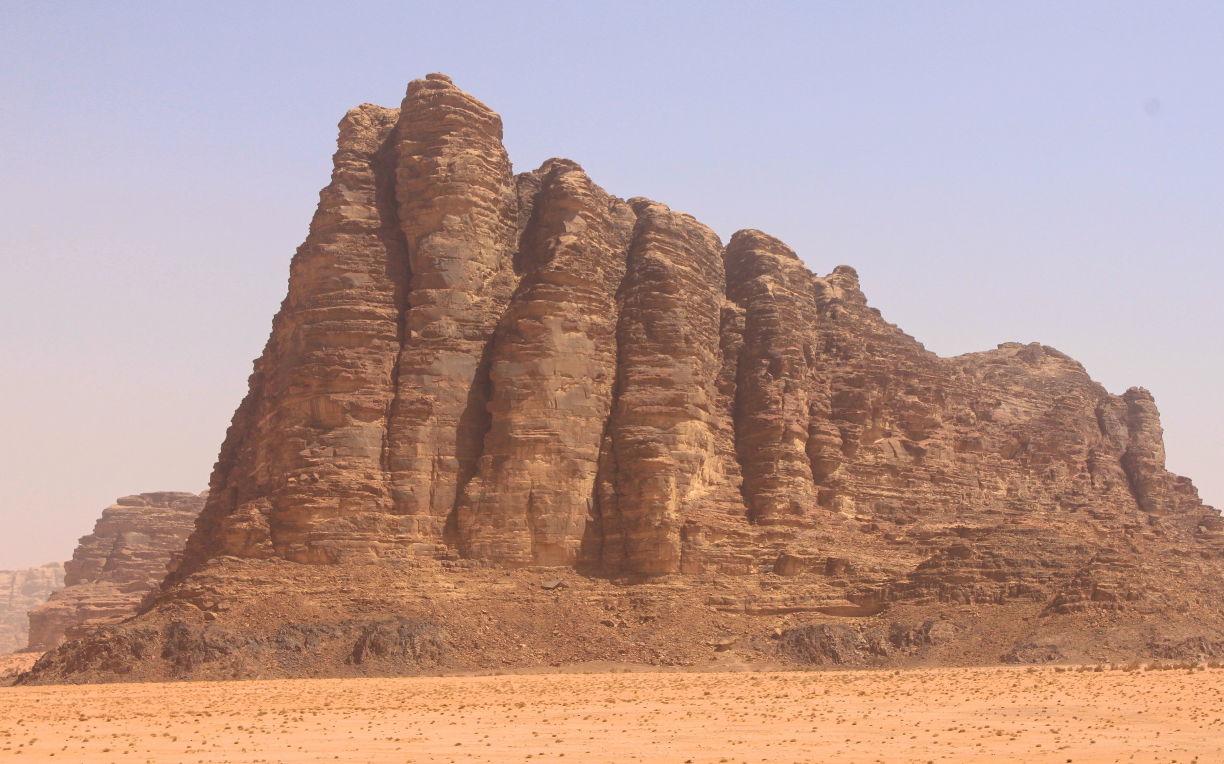 The Seven Pillars of Wisdom in Wadi Rum, Jordan