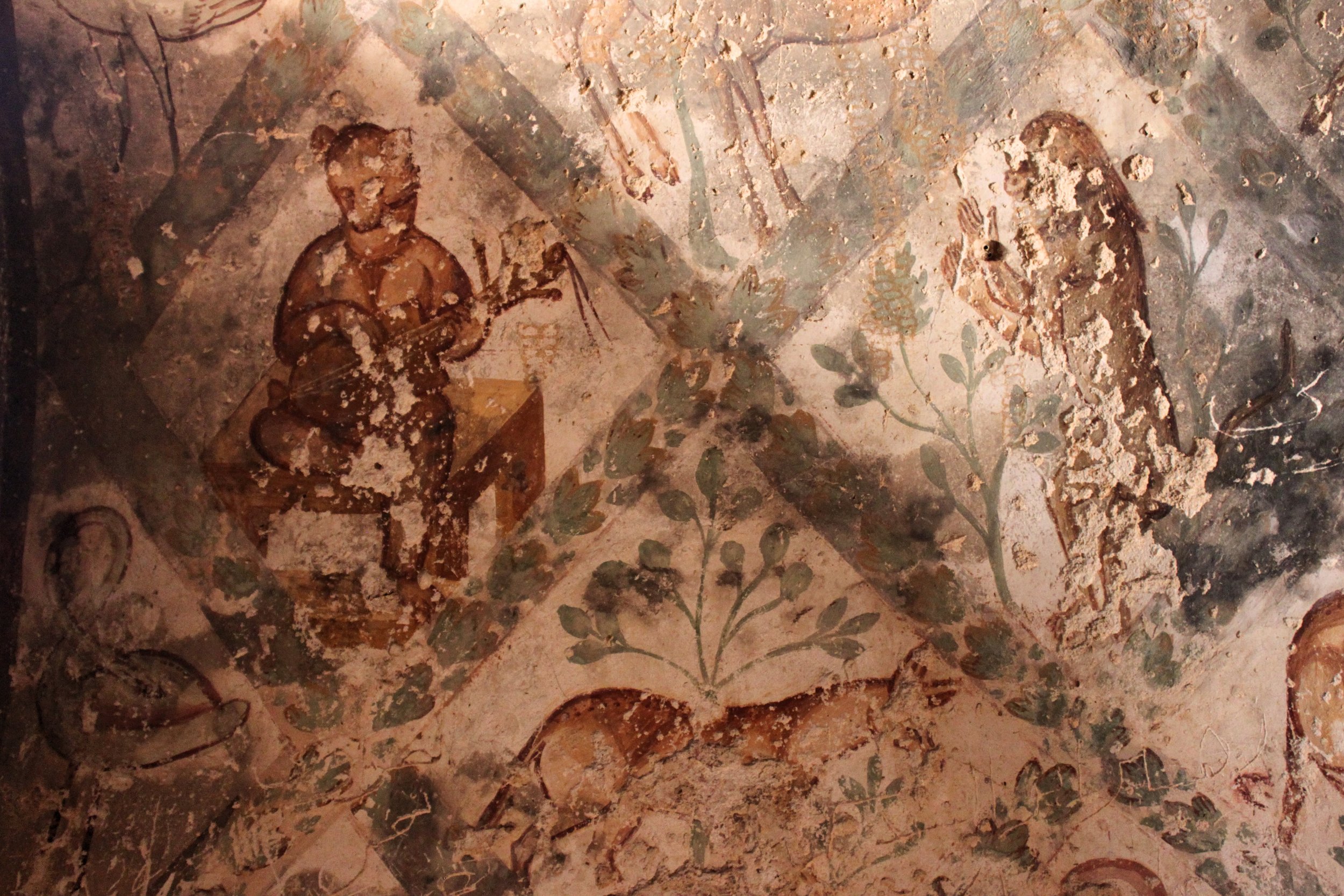Qusayr 'Amra or Quseir Amra frescoes, "Desert Castle" in eastern Jordan