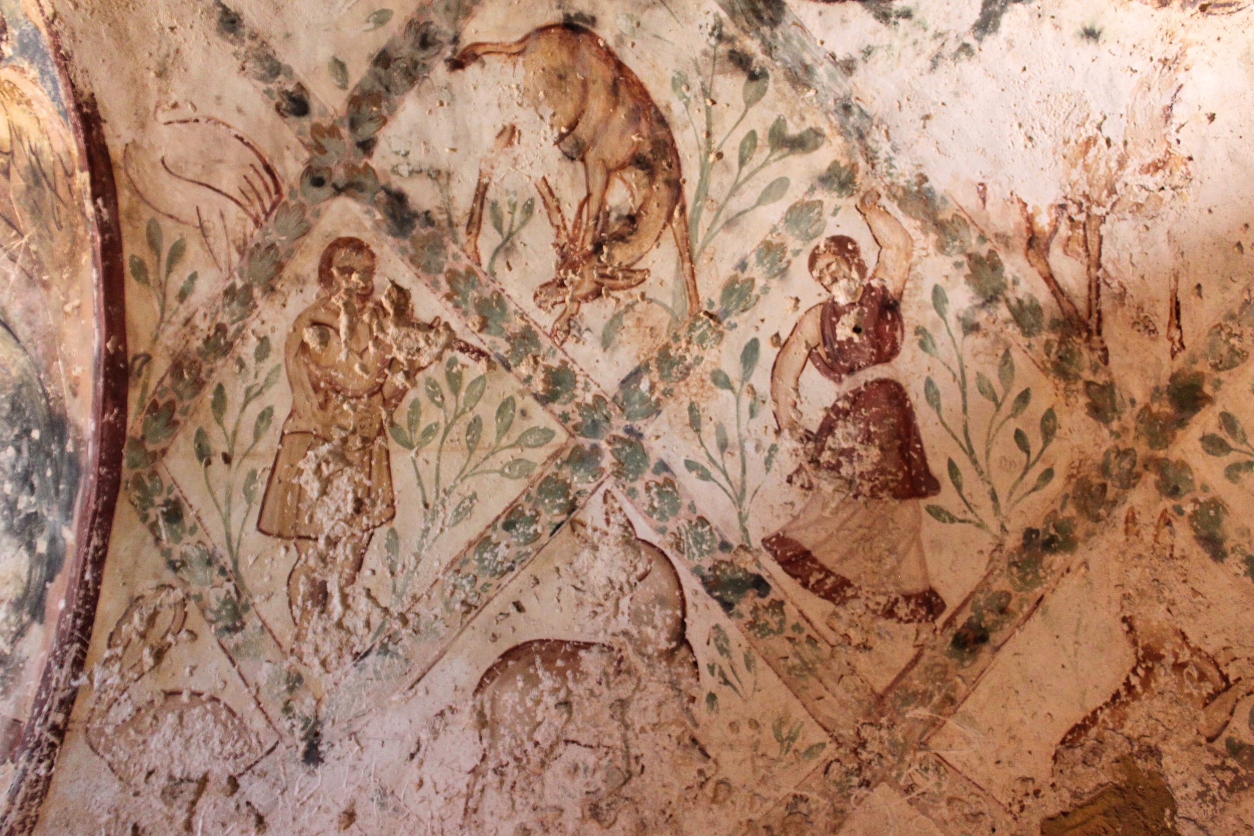 Qusayr 'Amra or Quseir Amra frescoes, "Desert Castle" in eastern Jordan