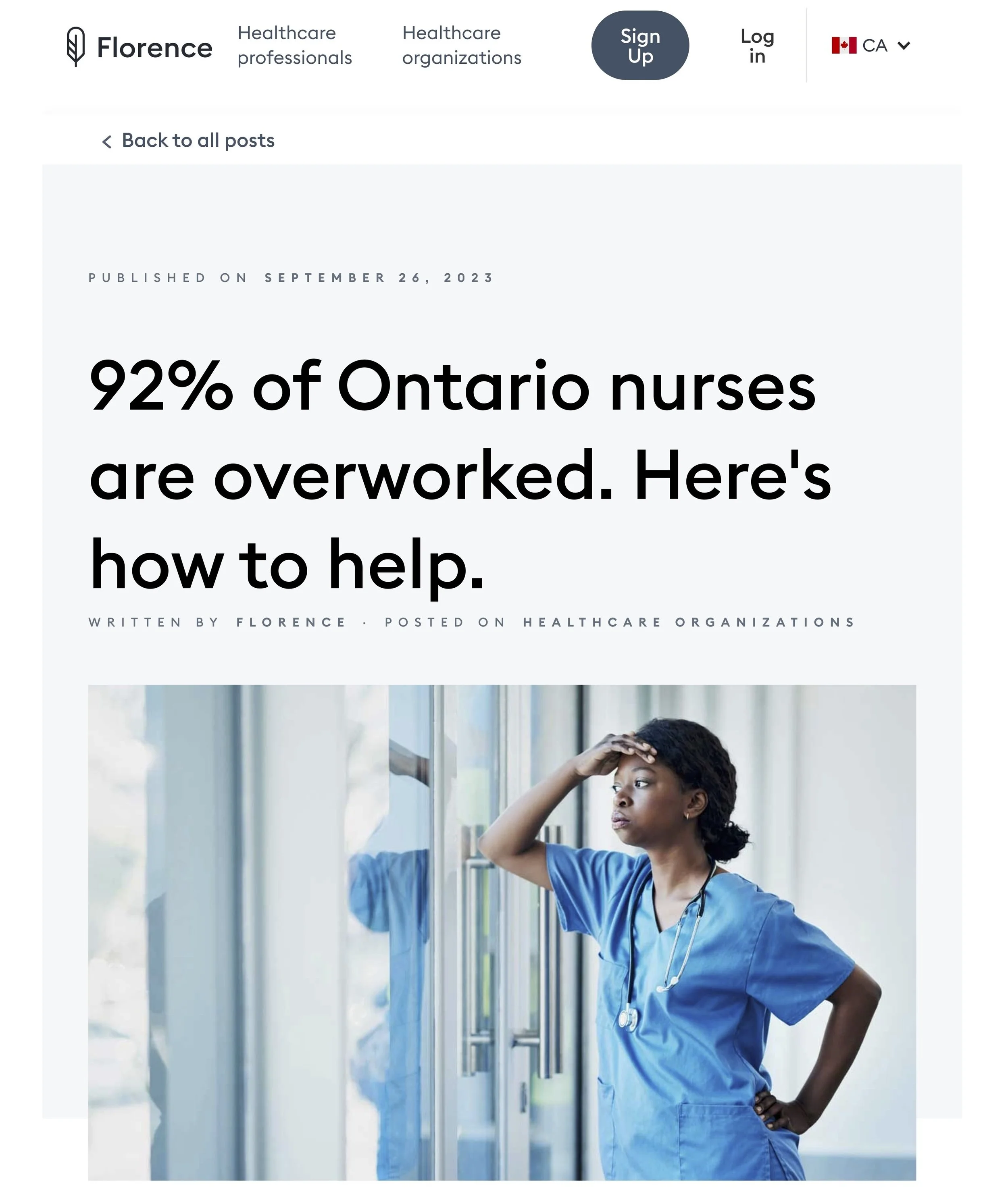 Lori Henry, healthcare blog
