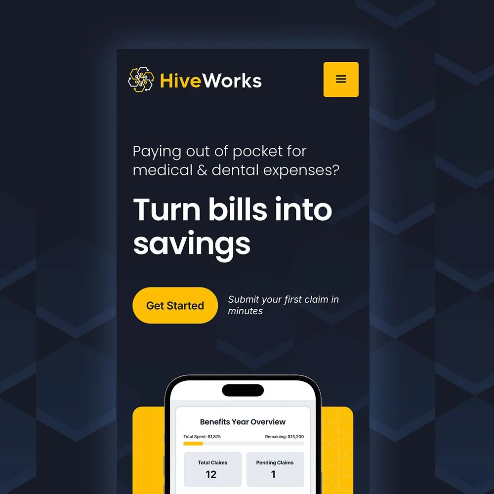 Hiveworks: A conversion-focused website for modern health benefits and HSAs.