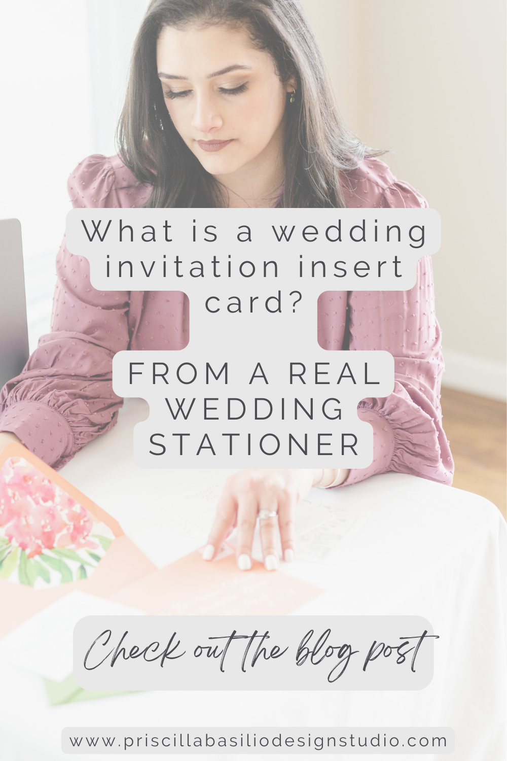 What is a wedding invitation insert card? | Priscilla Basilio Design Studio
