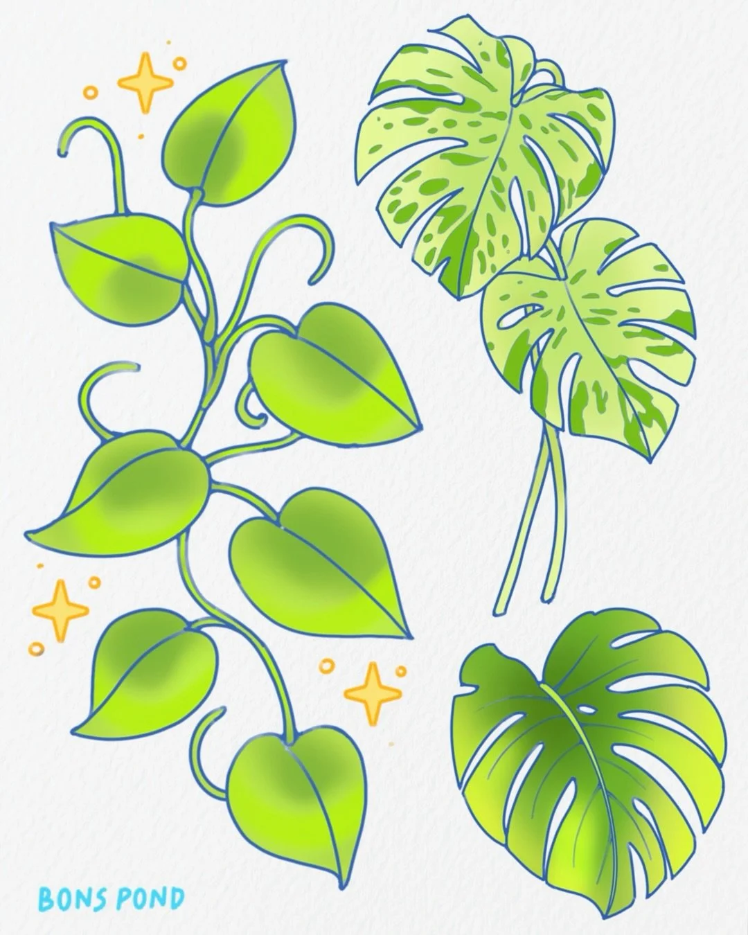 This one&rsquo;s for the plant people 🌱 I think it&rsquo;d be fun to make customs gap based on your houseplants too :3 
.
Tattoo booking form linked in bio! Couple dates left in Sept I&rsquo;d love to fill
.
See more available designs @bons.lagoon 
