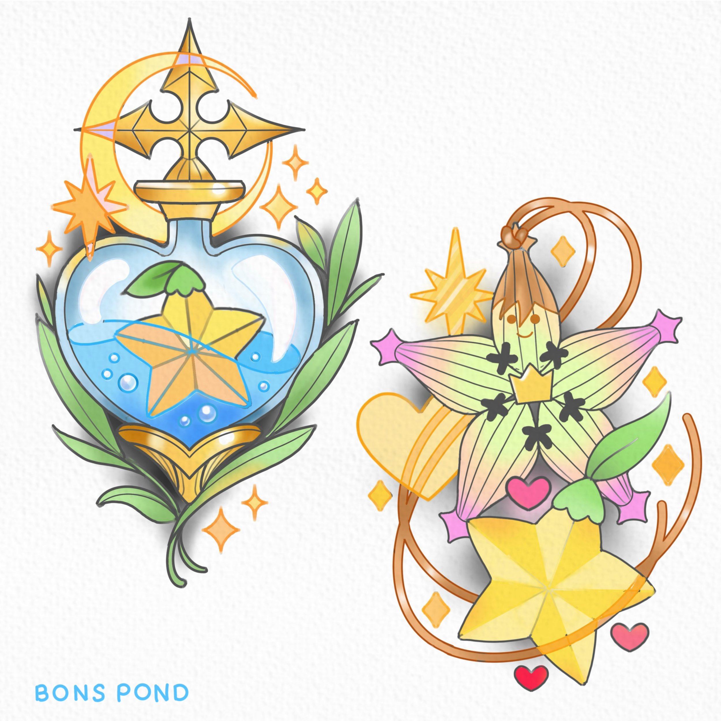 Kingdom Hearts fans we&rsquo;re up 💖🌕 available designs 6 inch minimum would be great for leg or upper arm. Price depends on size and placement half day to long half day.
.
Tattoo booking form linked in bio! Booking for July. See more flash designs