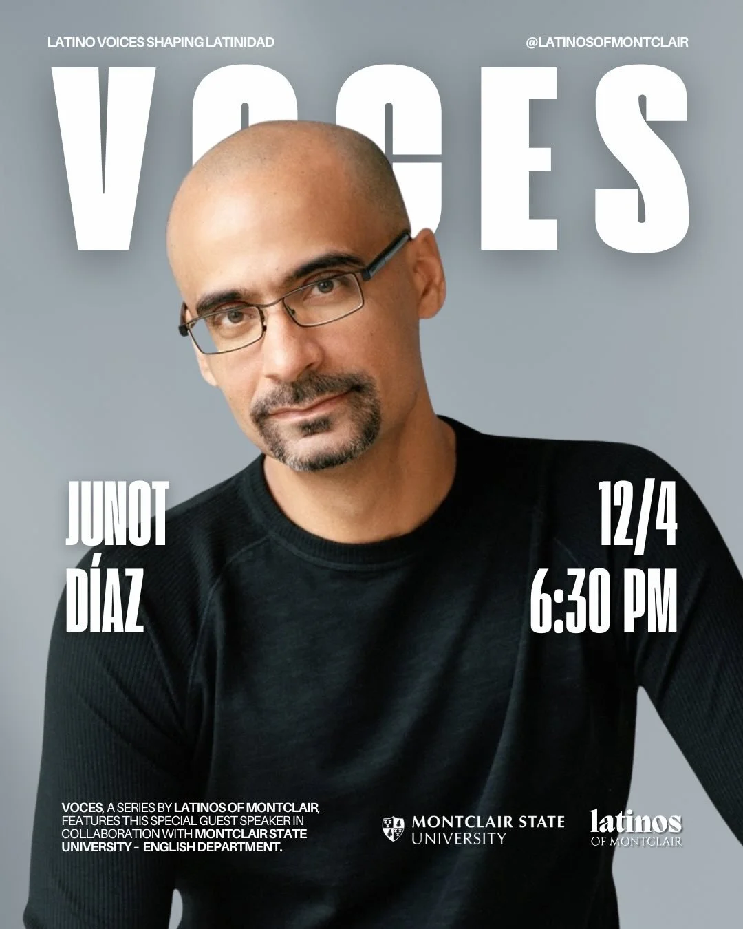 🌟 𝐉𝐔𝐍𝐎𝐓 𝐃𝐈𝐀𝐙 🌟

𝐏𝐮𝐥𝐢𝐭𝐳𝐞𝐫 𝐏𝐫𝐢𝐳𝐞&ndash;𝐰𝐢𝐧𝐧𝐢𝐧𝐠 𝐚𝐮𝐭𝐡𝐨𝐫 𝙹𝚄𝙽𝙾𝚃 𝙳𝙸𝙰𝚉 𝐢𝐬 𝐜𝐨𝐦𝐢𝐧𝐠 𝐭𝐨 𝐌𝐨𝐧𝐭𝐜𝐥𝐚𝐢𝐫!

One of the most influential voices in contemporary literature takes the stage for a special 𝐕𝐎?