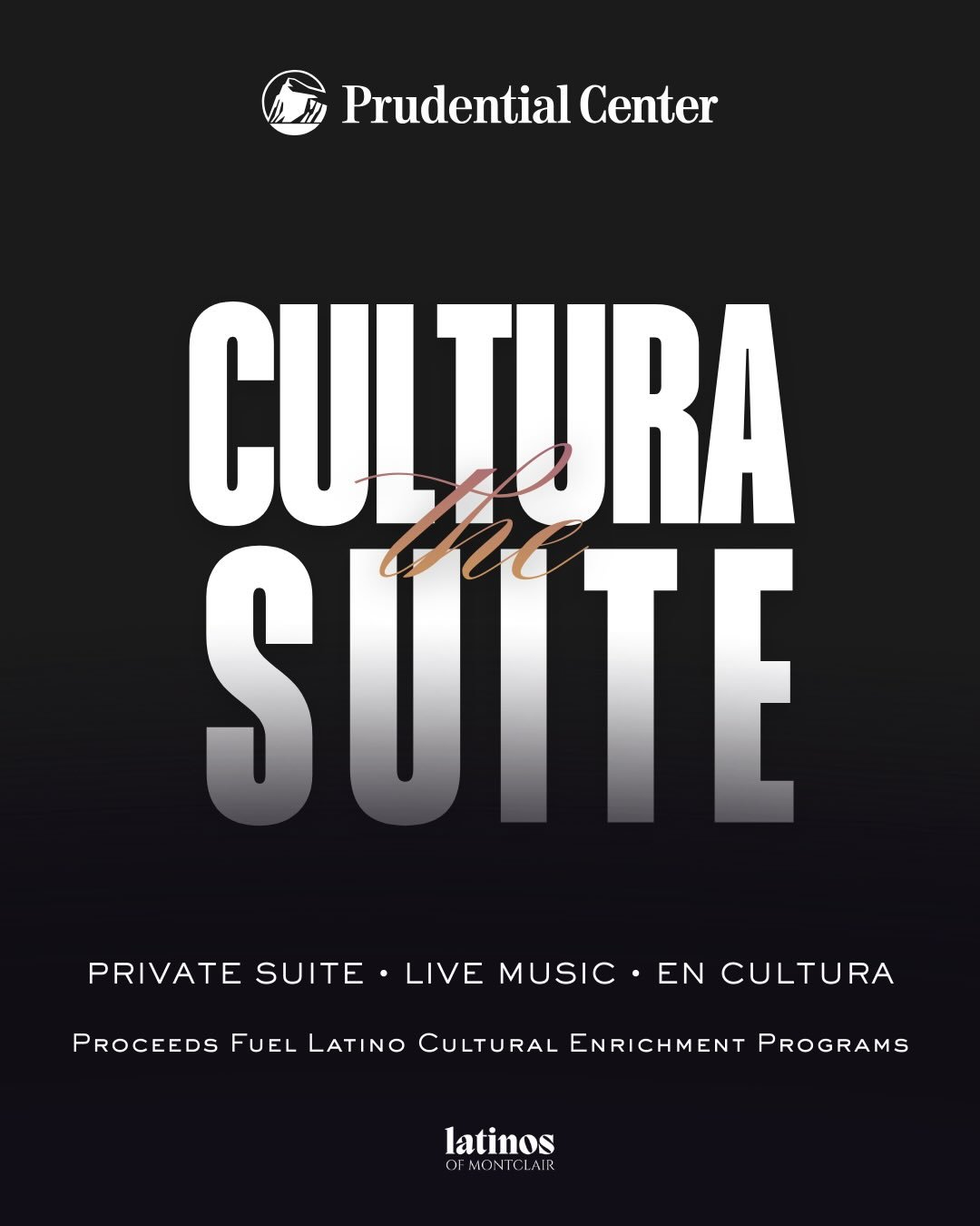 🎶 𝗧𝗛𝗘 𝗖𝗨𝗟𝗧𝗨𝗥𝗔 𝗦𝗨𝗜𝗧𝗘 🎶 
𝘗𝘳𝘪𝘷𝘢𝘵𝘦 𝘚𝘶𝘪𝘵𝘦 ⭐️ 𝘓𝘪𝘷𝘦 𝘔𝘶𝘴𝘪𝘤 ⭐️ 𝘊𝘰𝘮𝘶𝘯𝘪𝘥𝘢𝘥

𝐋𝐚𝐭𝐢𝐧𝐨𝐬 𝐨𝐟 𝐌𝐨𝐧𝐭𝐜𝐥𝐚𝐢𝐫 invites you to experience live music from 𝗦𝘂𝗶𝘁𝗲 𝟭𝟭𝟮 at 𝗣𝗿𝘂𝗱𝗲𝗻𝘁𝗶𝗮𝗹 𝗖𝗲𝗻𝘁𝗲𝗿 &m