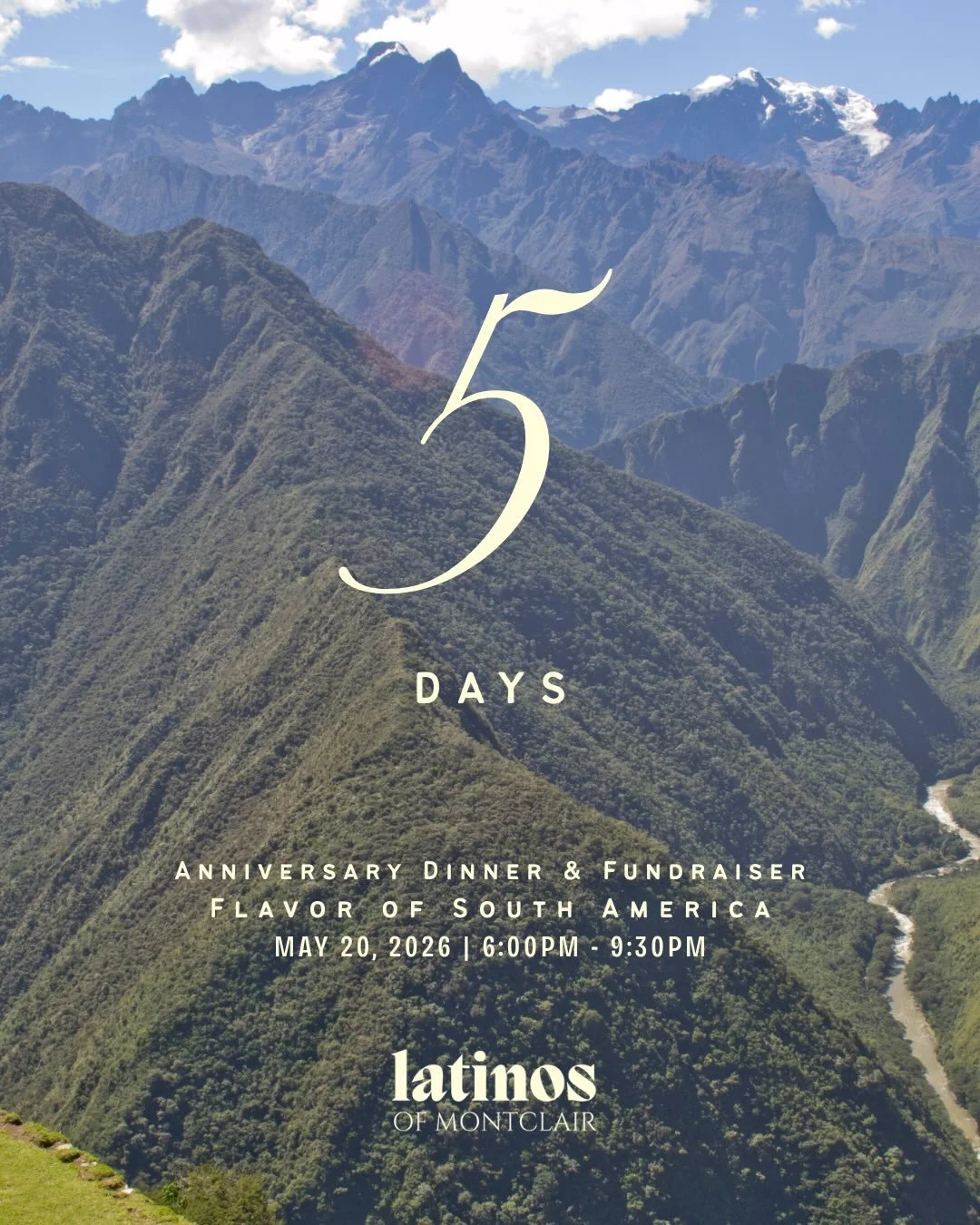 𝟓 𝐃𝐀𝐘𝐒 𝐎𝐔𝐓!
&zwnj;
Four years ago, 𝐋𝐚𝐭𝐢𝐧𝐨𝐬 𝐨𝐟 𝐌𝐨𝐧𝐭𝐜𝐥𝐚𝐢𝐫 started over cafecitos and a stubborn belief that our community deserved to be seen, celebrated, and connected. Today, we&rsquo;re hundreds strong and on Wednesday, May