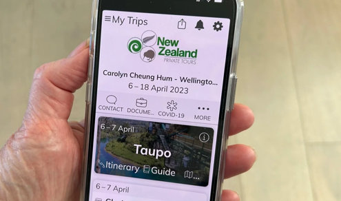 The travel app for New Zealand Private Tours