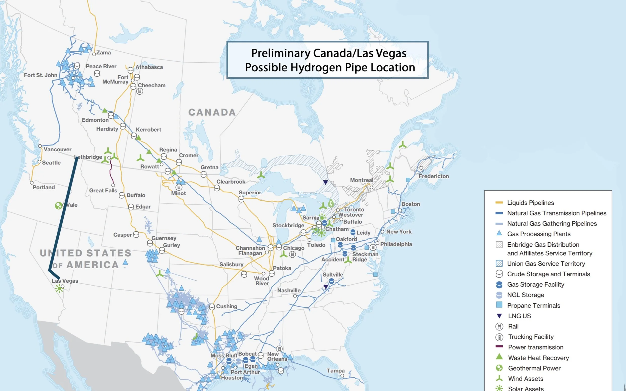 Possible Hydrogen Interstate Pipeline Locations — James Gluz For