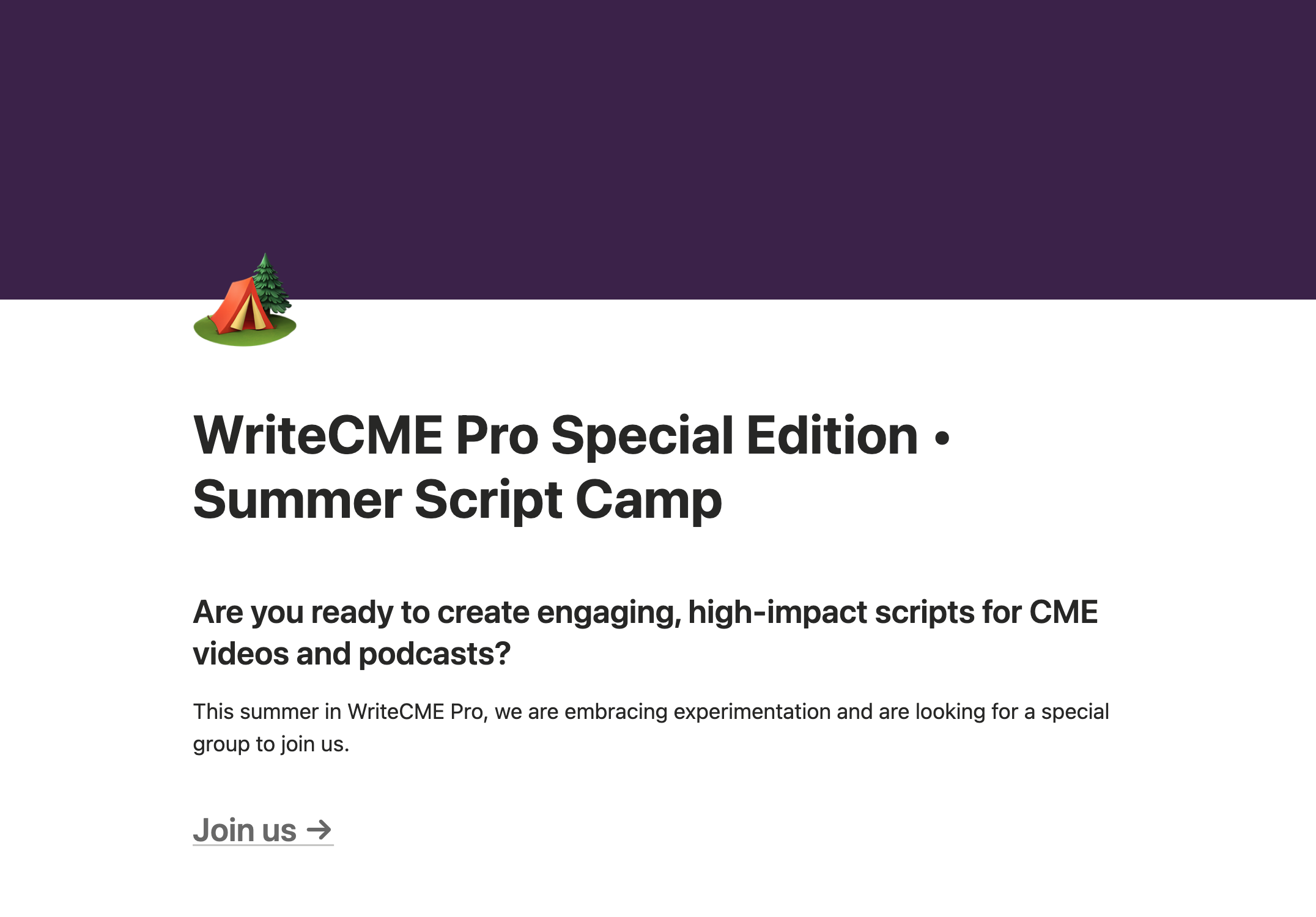 Summer Script Camp