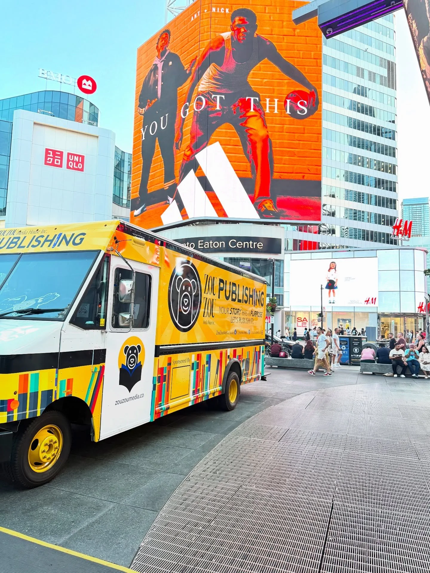 The right message at the right time. Thank you @nike @niketoronto 
Stay up to date with all of the #bookmobile ‘s stops. Sign up to our newsletter at zouzoumedia.co
#torontoevents #torontocreatives #torontolife #torontobookscene #torontobusin