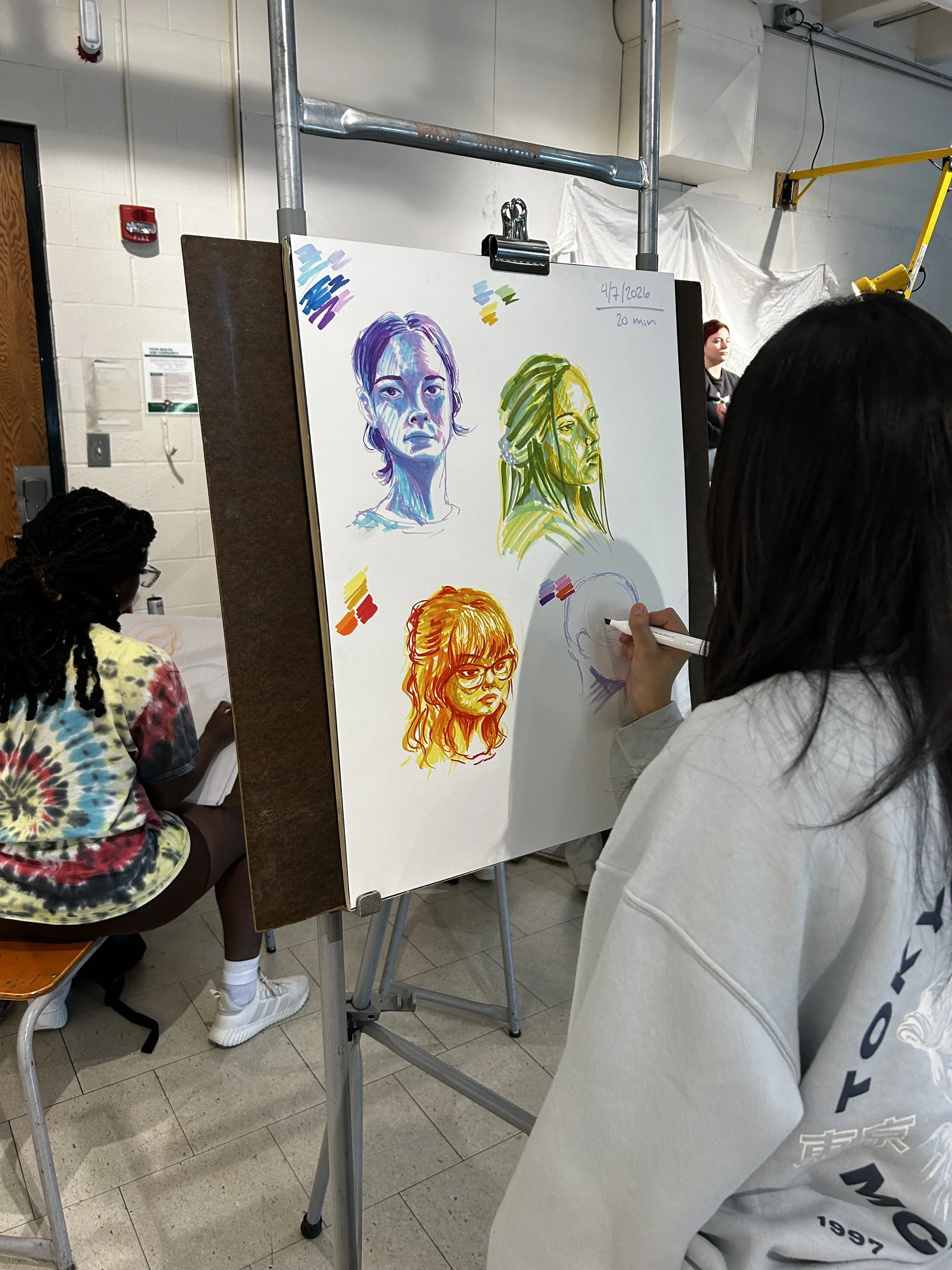 Color play in Figure drawing, 2026