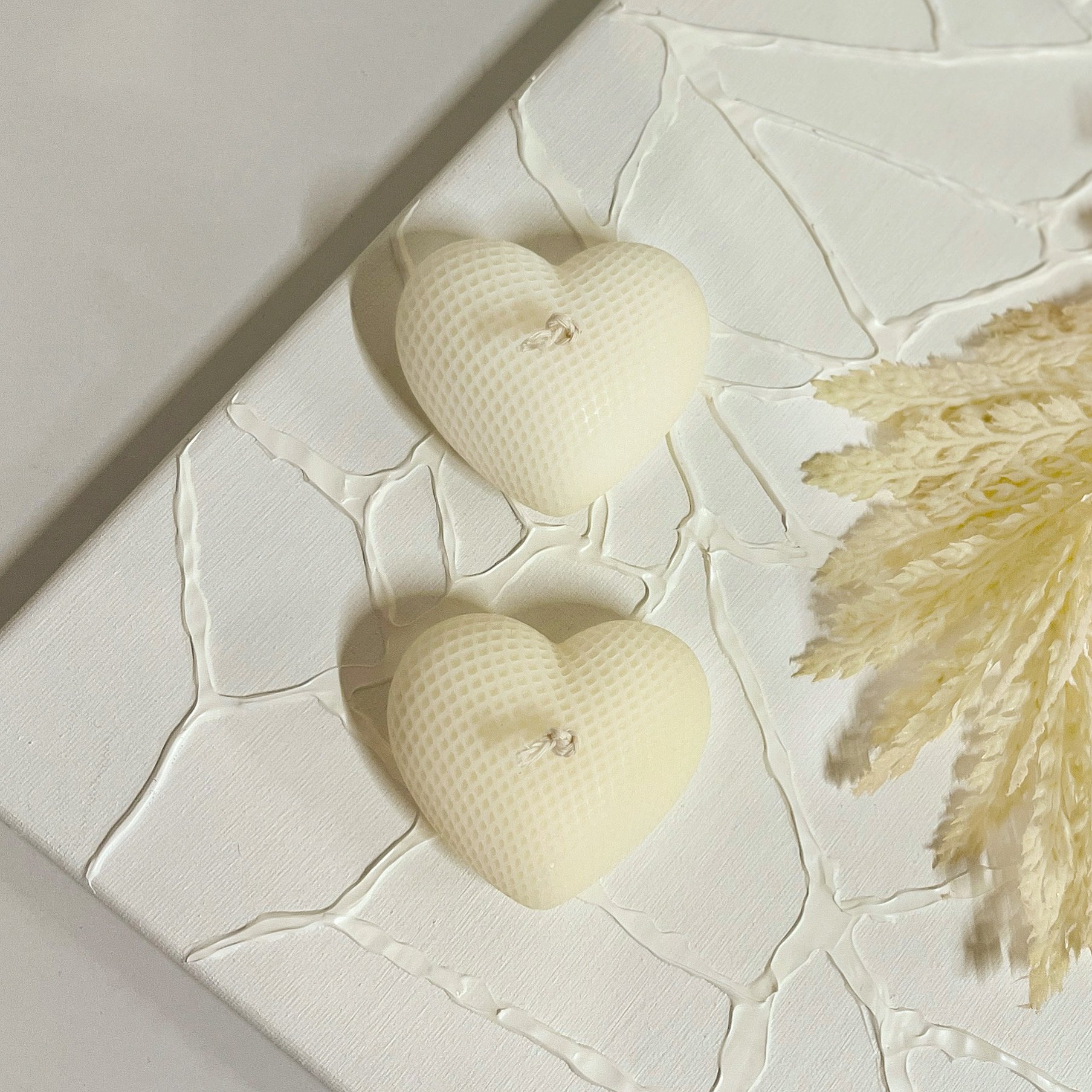 Hearts - Pillar Candle