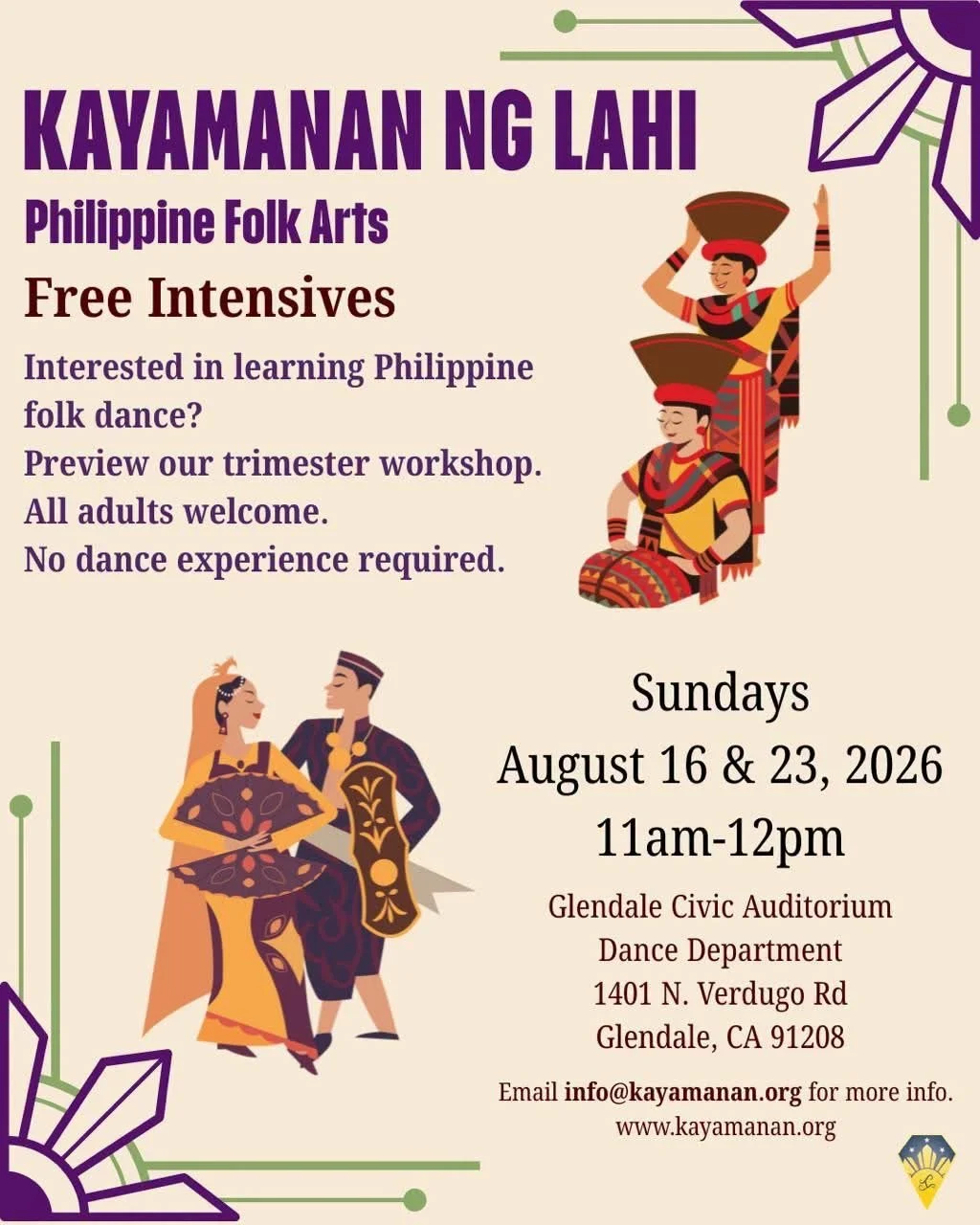 Kayamanan ng Lahi Philippine Folk Arts Free Intensive (Copy)