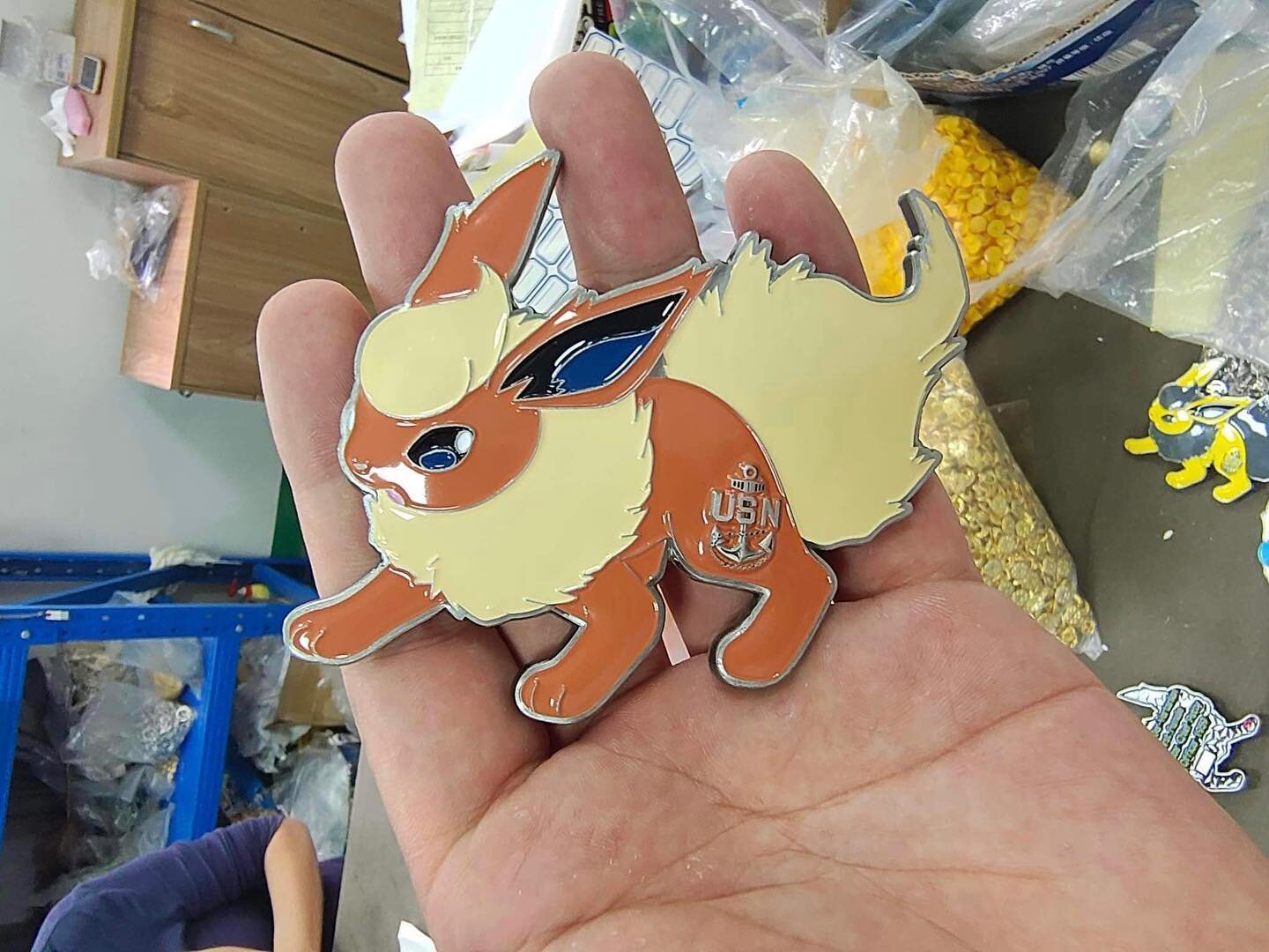 Pok&eacute;mon coins coming out clean!