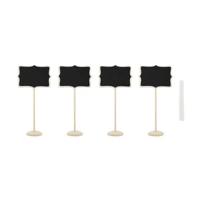 4 Pack Chalkboard Signs