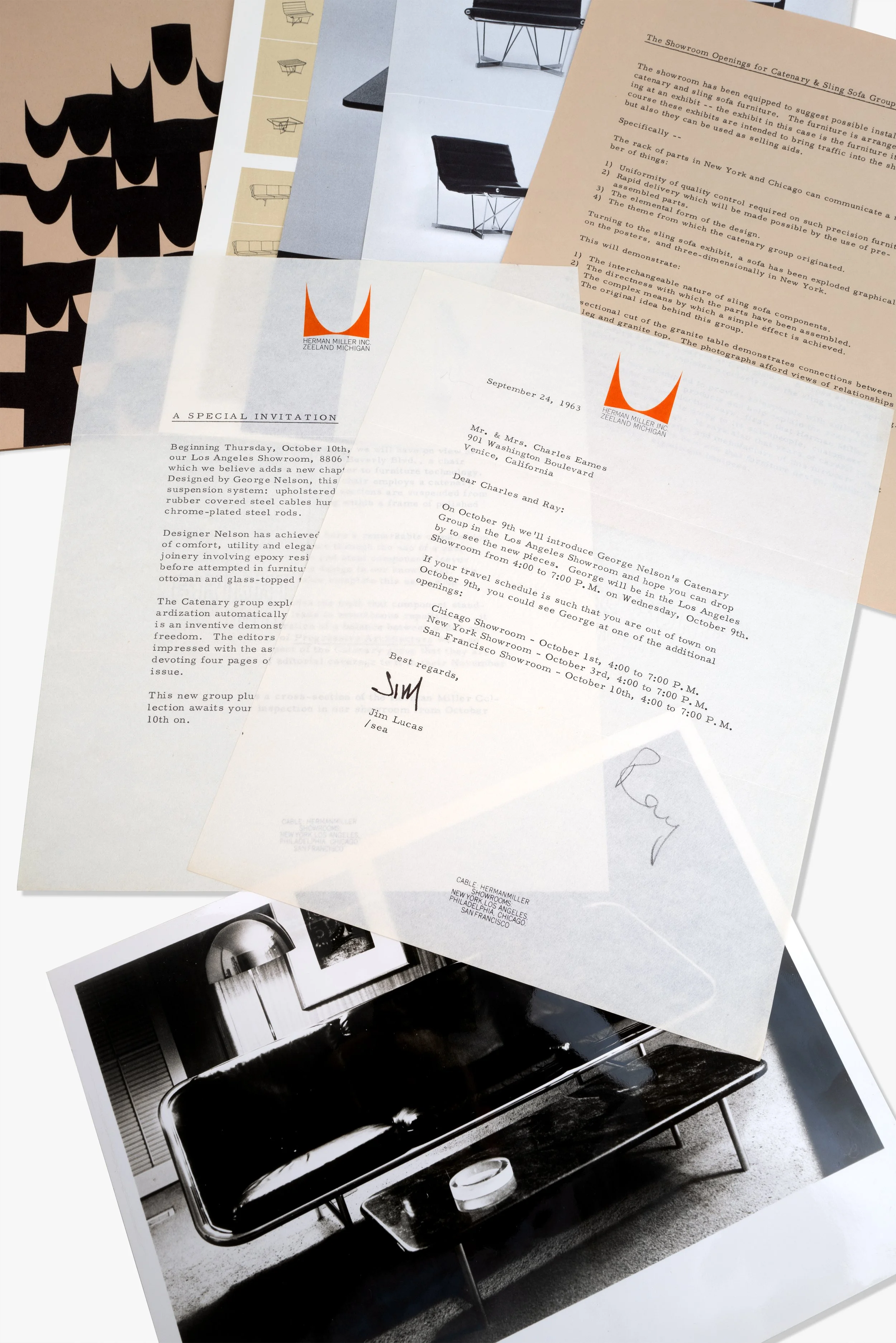 Eames/Herman Miller, Special Invitation to Ray & Charles Eames, 1961