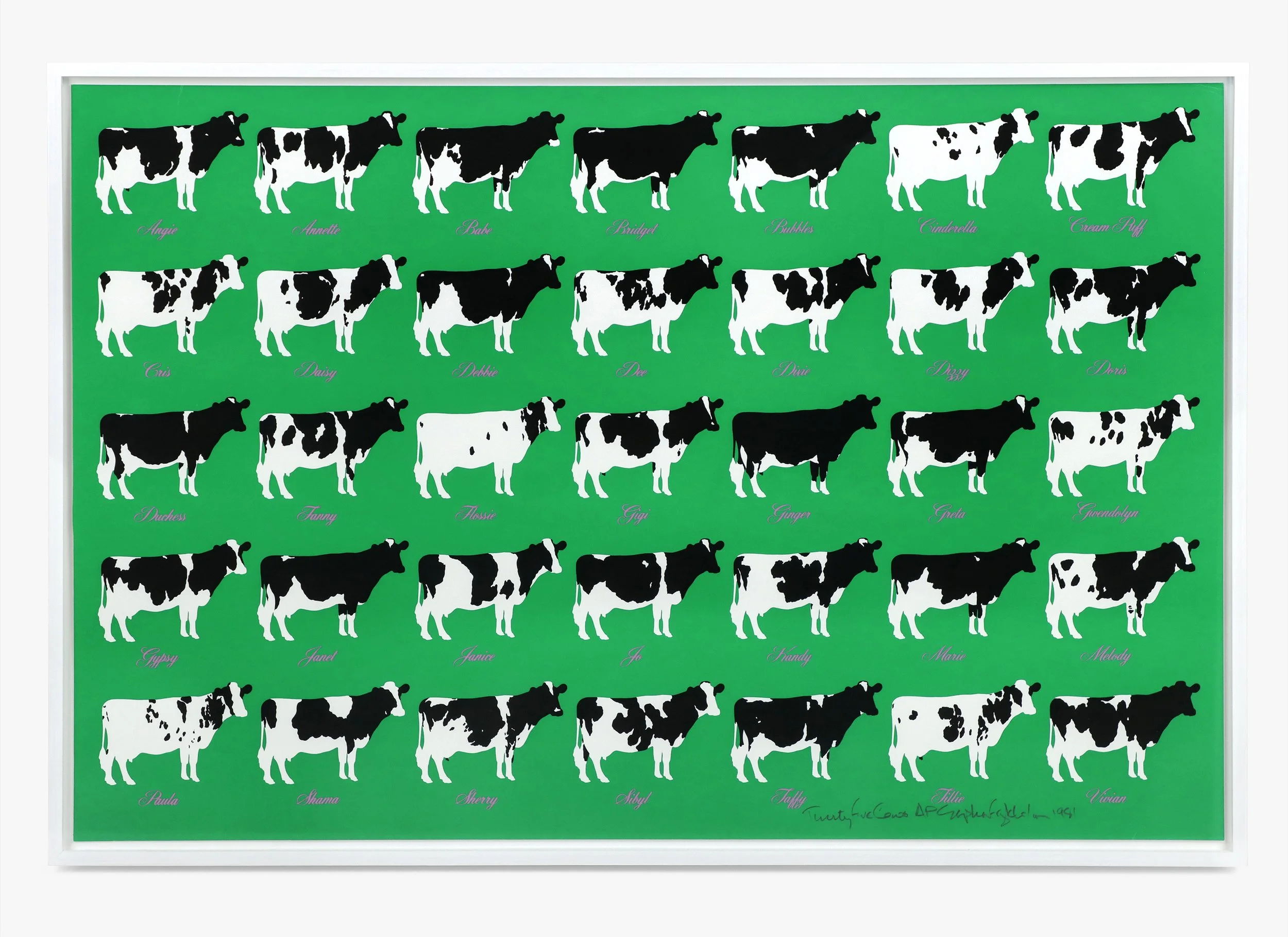 Stephen Frykholm,
"Thirty Five Cows", 1981