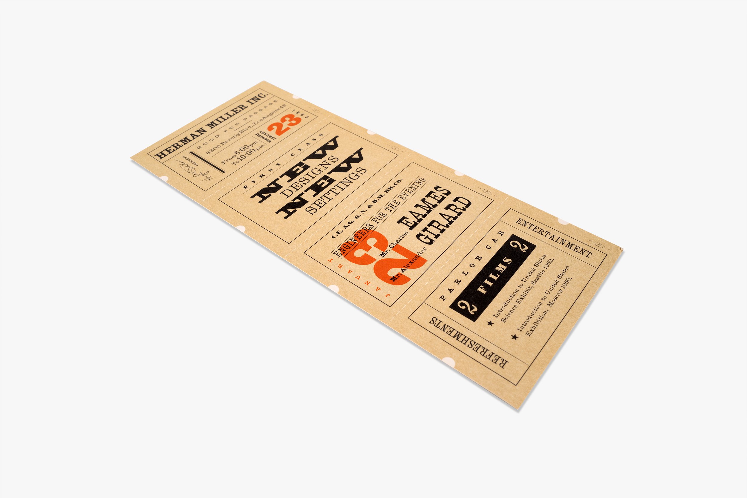 Eames/Herman Miller ,"NEW DESIGNS / NEW SETTINGS", 1963