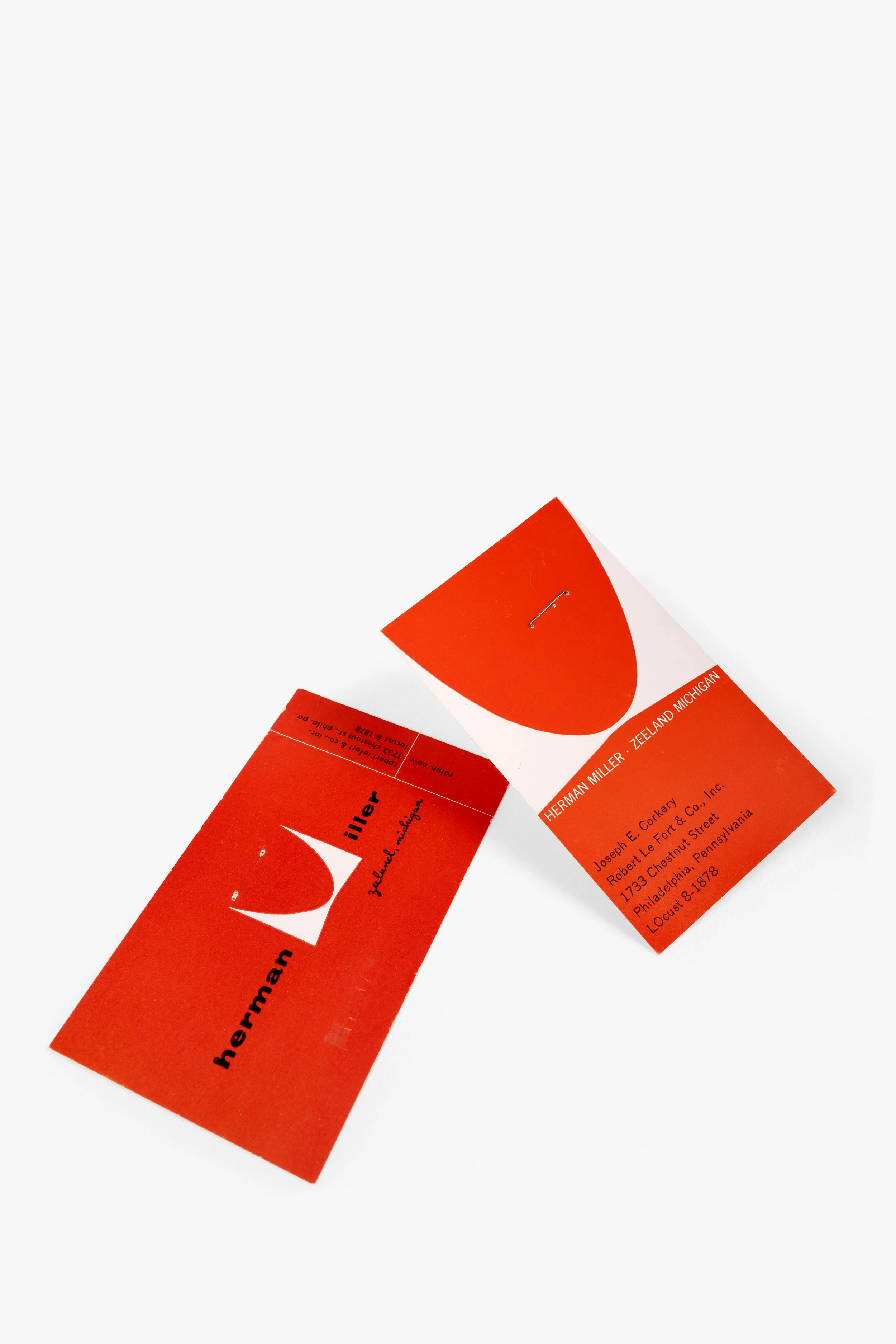 Herman Miller, Business Cards, 1950s-1960s