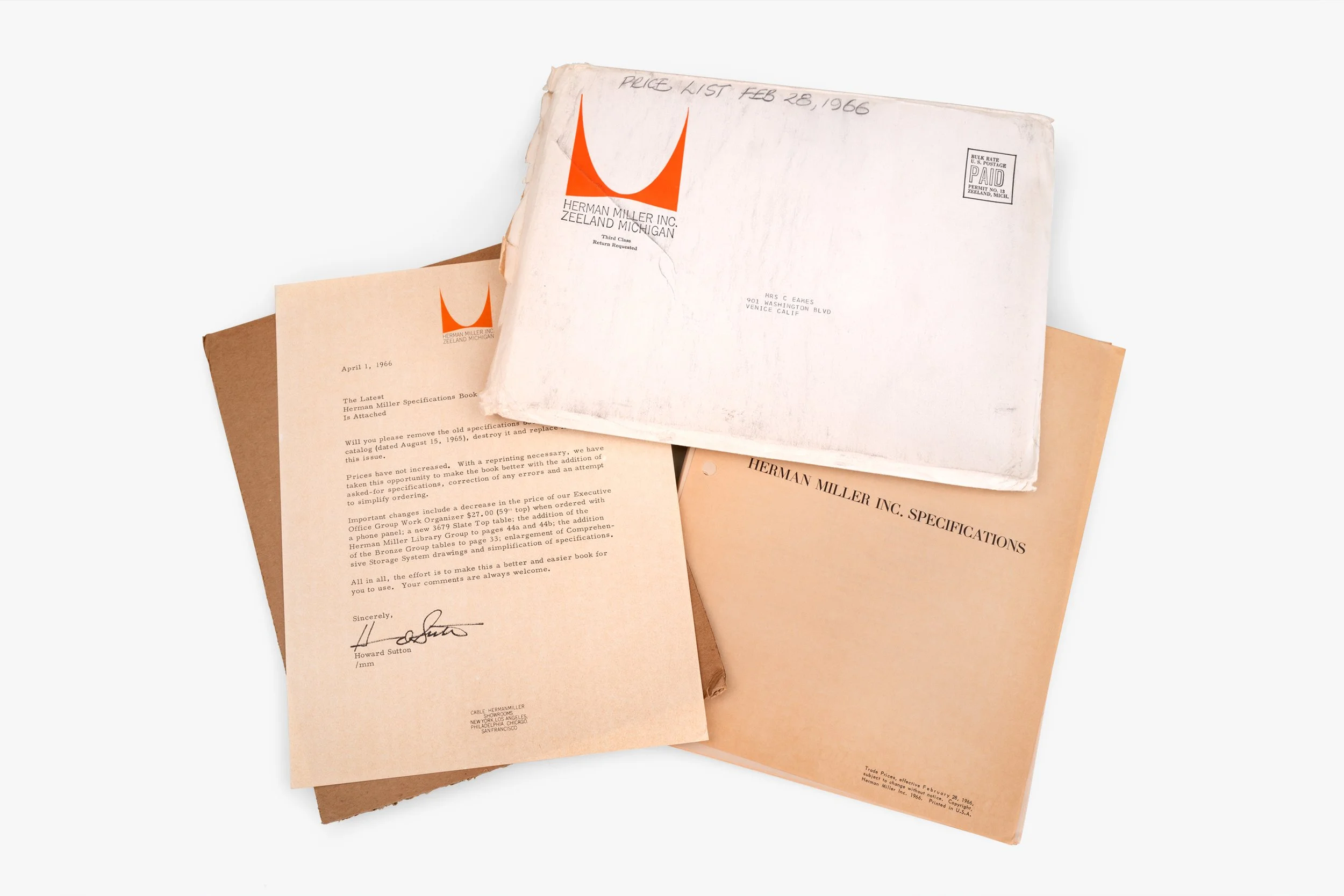 Ray Eames, Pricelist, Feb 28, 1966