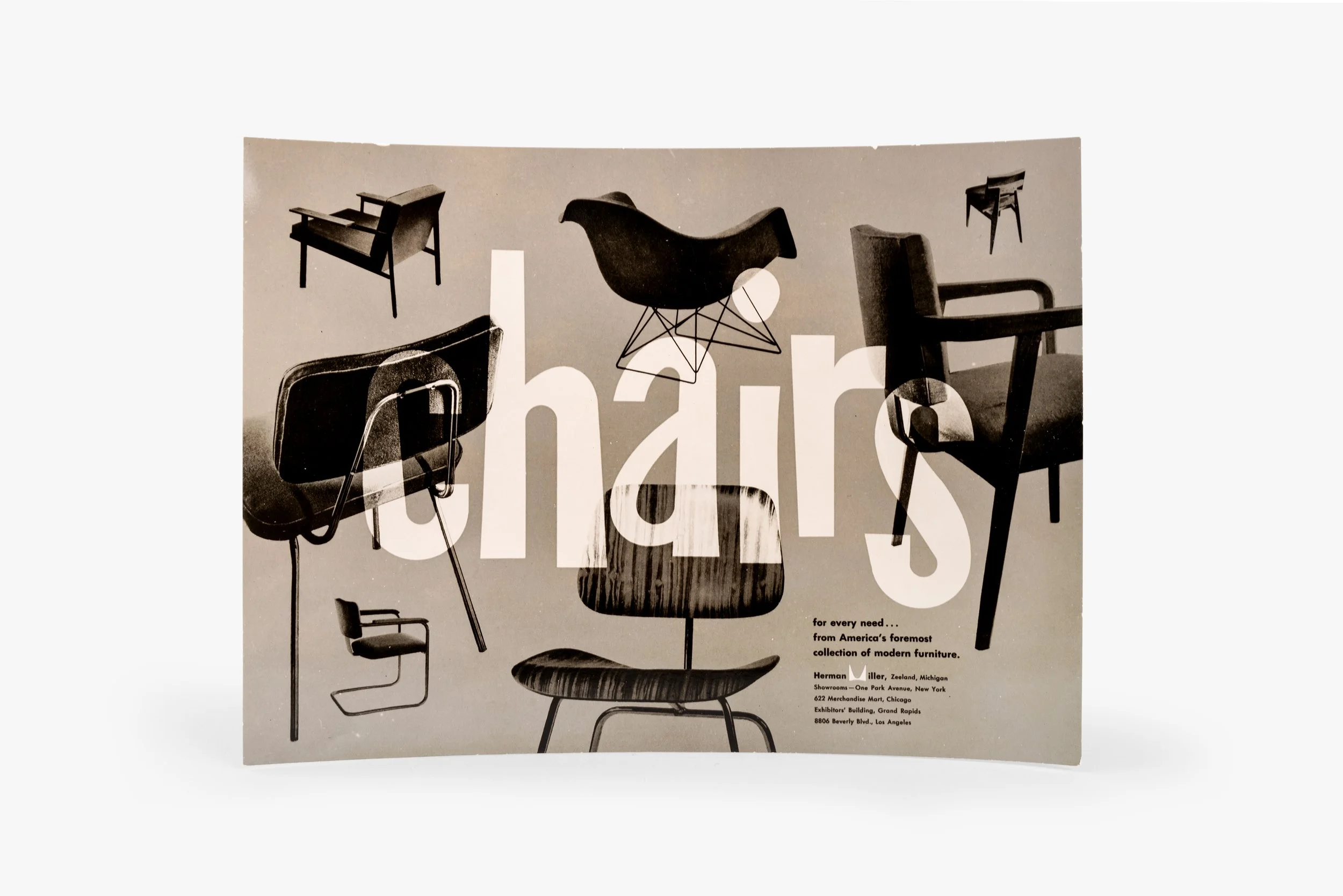 Eames/Herman Miller, "Chairs" Promotion Photo Montage, 1960s