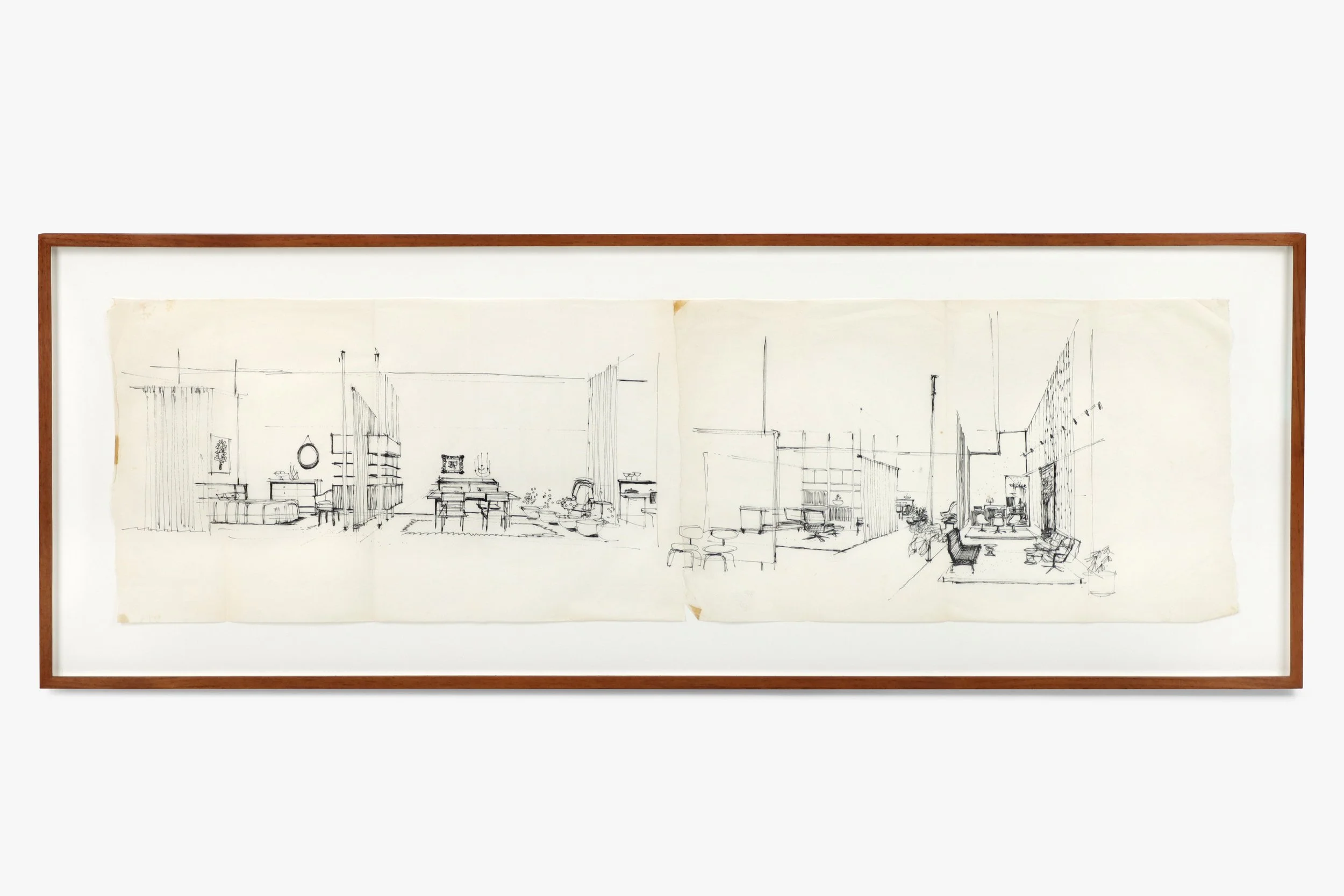 Herman Miller LA Showroom Sketch, 1959