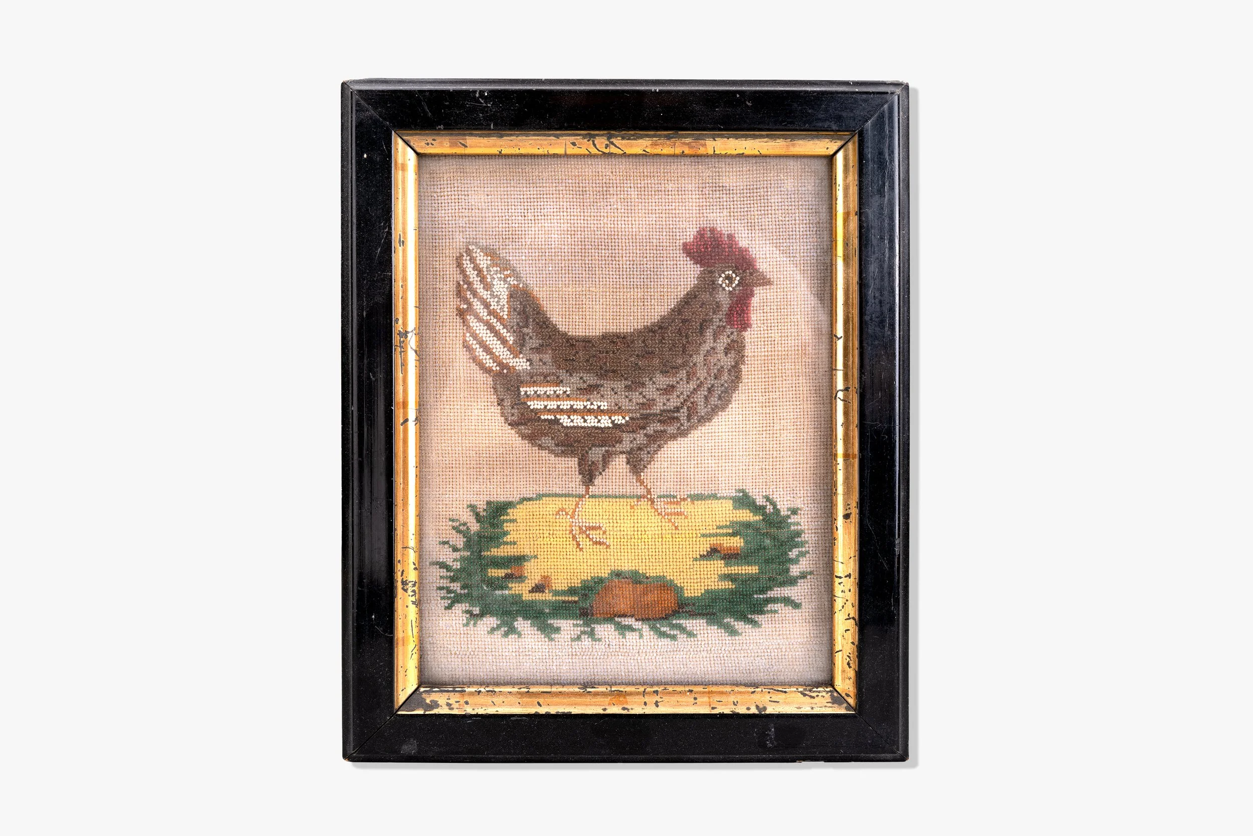 French Folk Art Chicken, Estate Alexander Girard Santa Fe