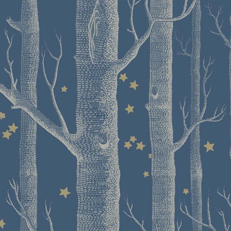 Cole & Son Woods and Stars Midnight Navy Blue Wallpaper 103/11052 | Shop  Wallpaper Online | America's Best Wallpaper Selection | WALLPAPERS AMERICA