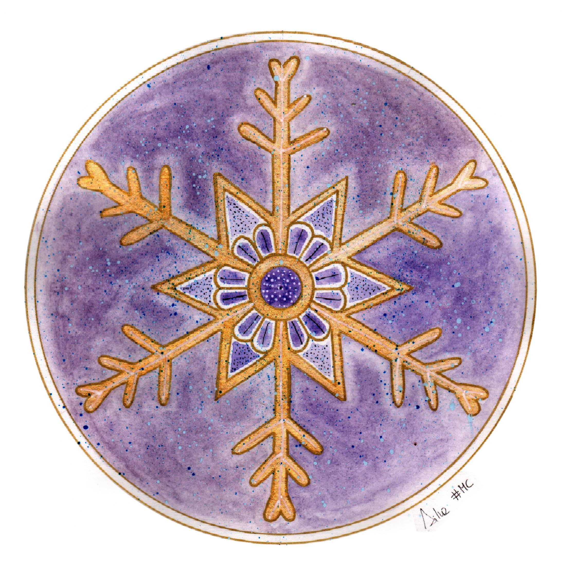 Mandala Copo de Nieve