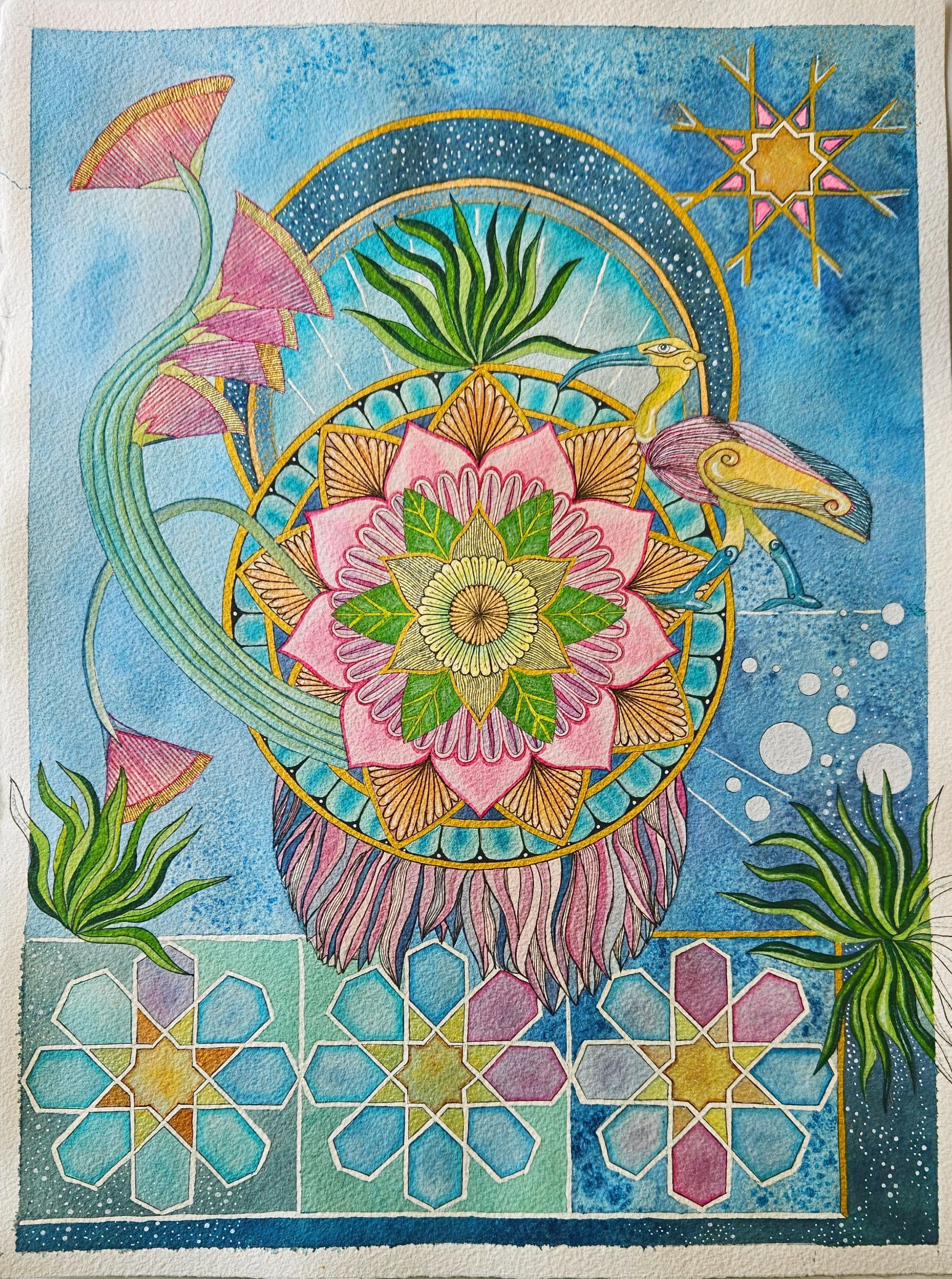 Opening the Portal

40 x 30 cm - 15,7 x 11,8 inches
Papel de Acuarela de calidad
Técnica Mixta