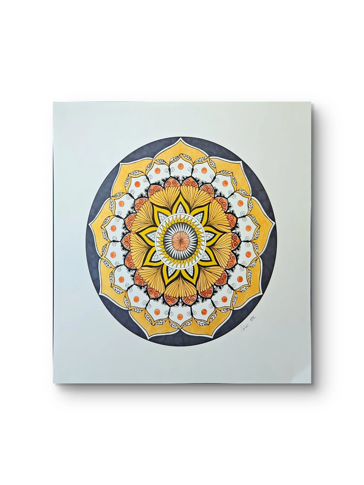 Mandala Primavera 125€ -
30 x 30 cm/ 11,8 x 11,8 inches - 
Mandala diámetro: 22 cm/ 8,6 inches - 
Papel de calidad - Técnica Mixta - 
Gastos de envío incluidos - 
Marco no incluido - 
(Debido a las diferencias de calibración entre pantallas y disposi